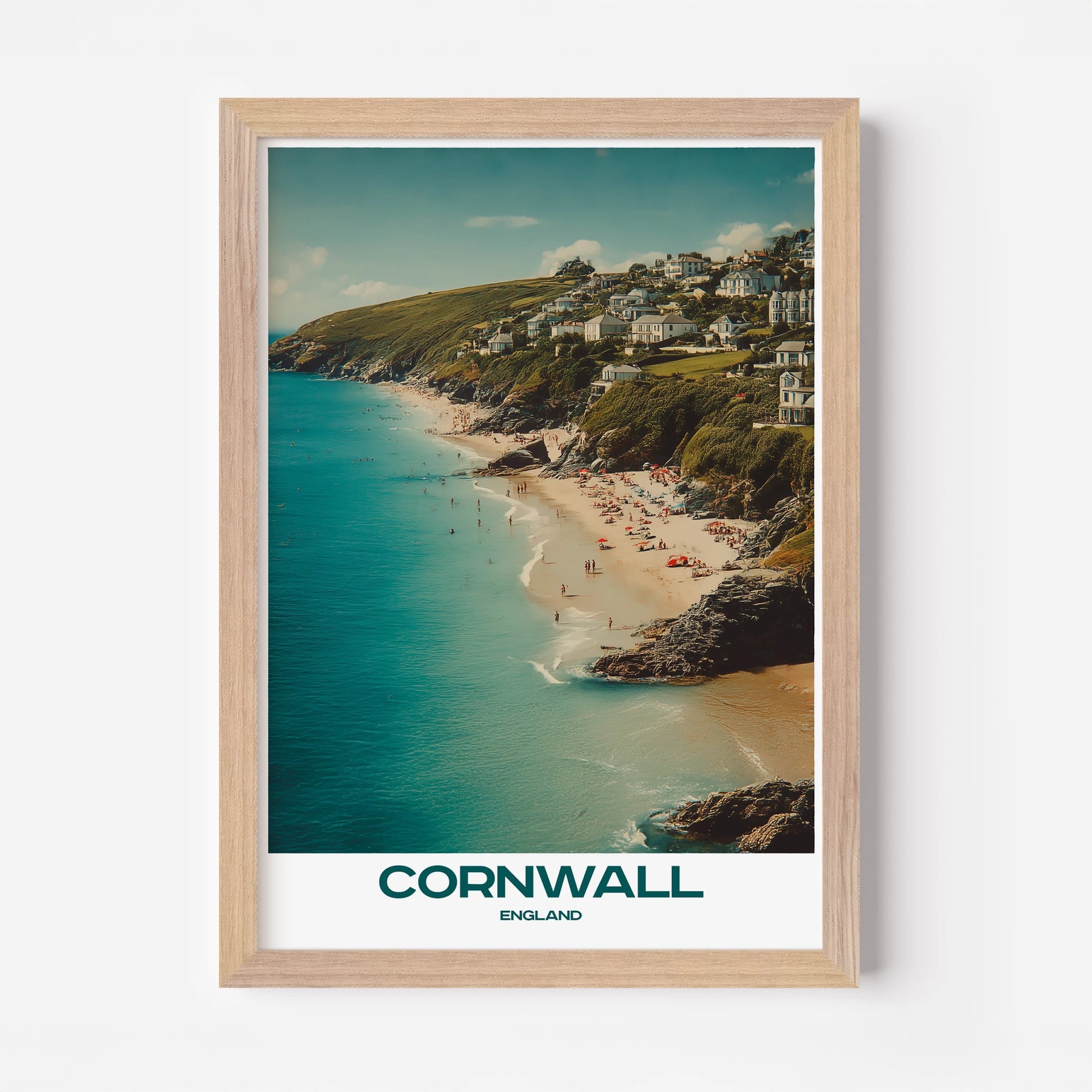 Cornwall England Europe Travel Poster - Postered