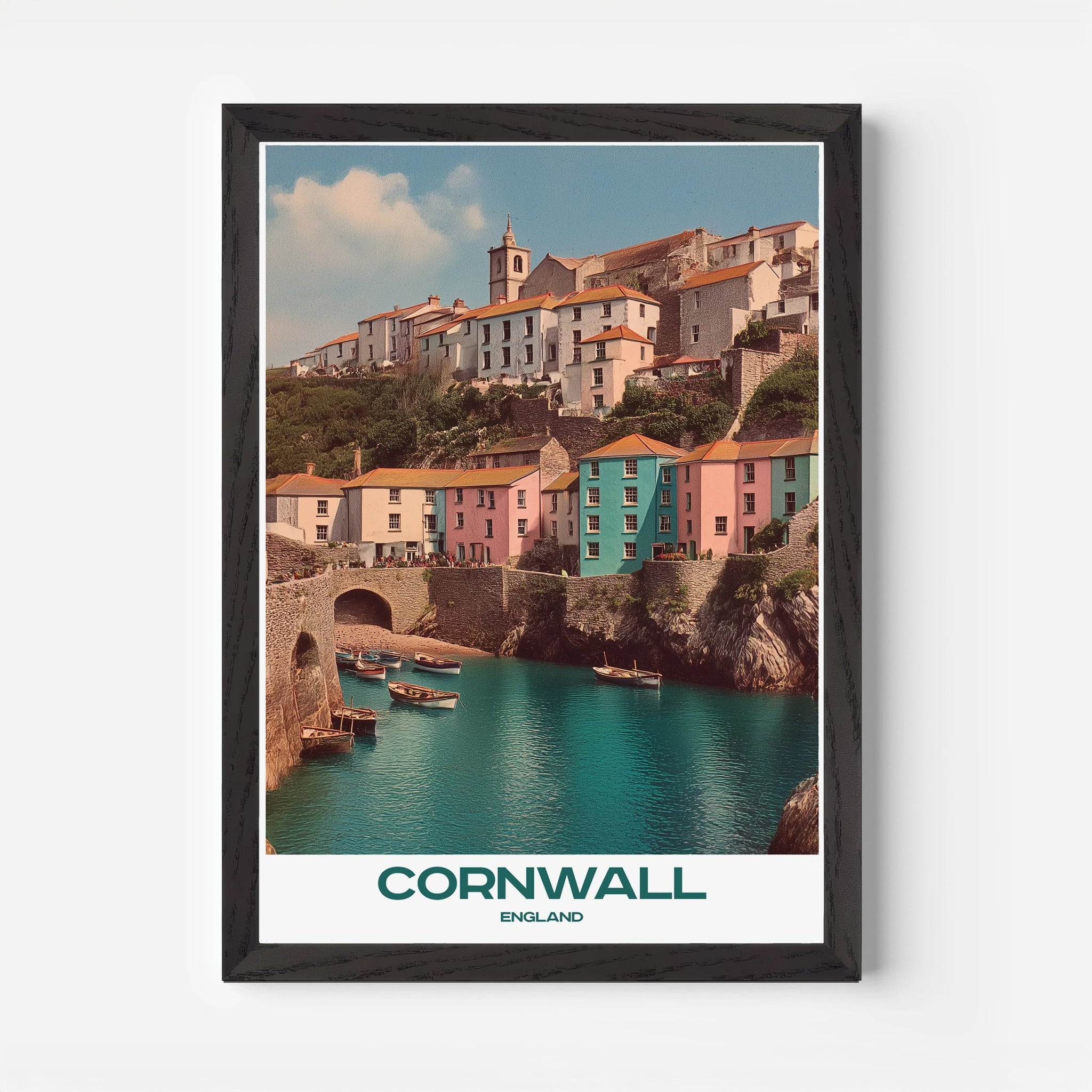 Cornwall England Europe Travel Poster - Postered