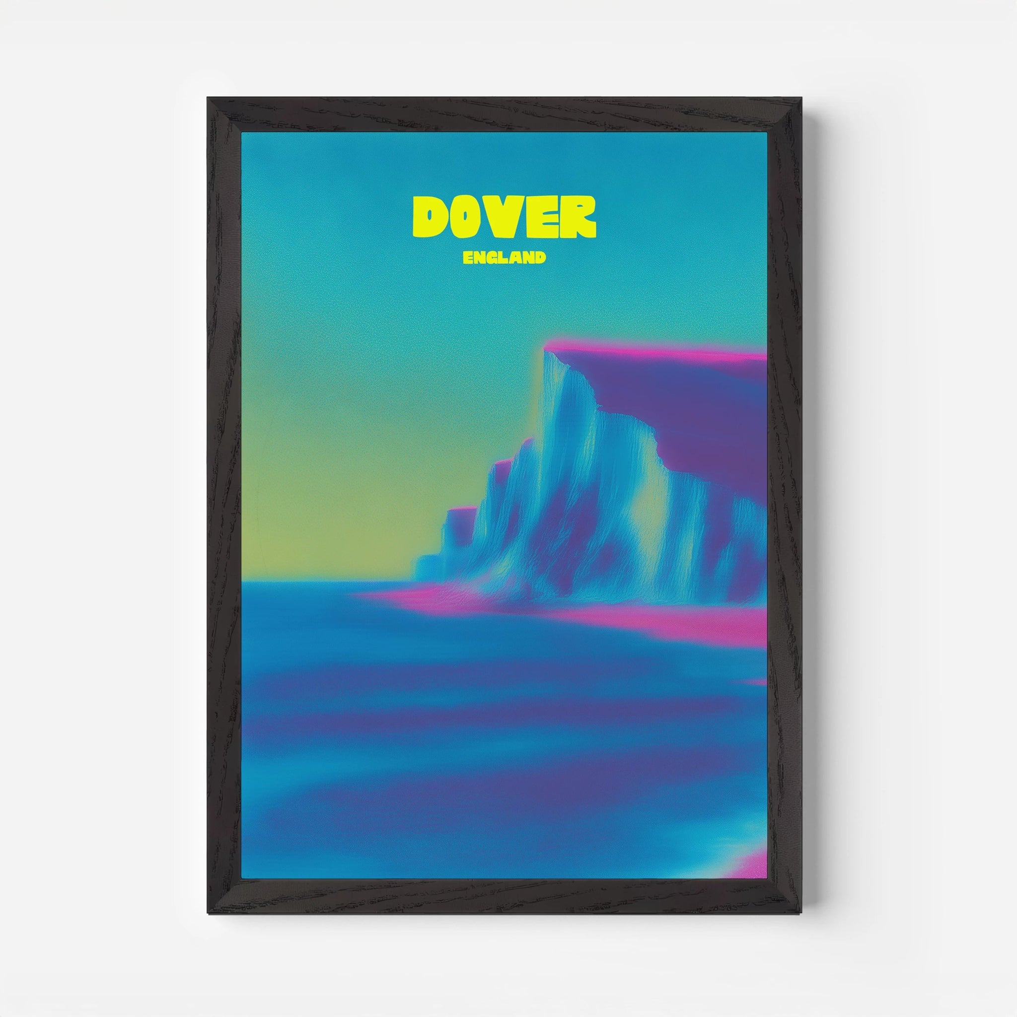 Dover England White Cliffs Travel Poster - Postered