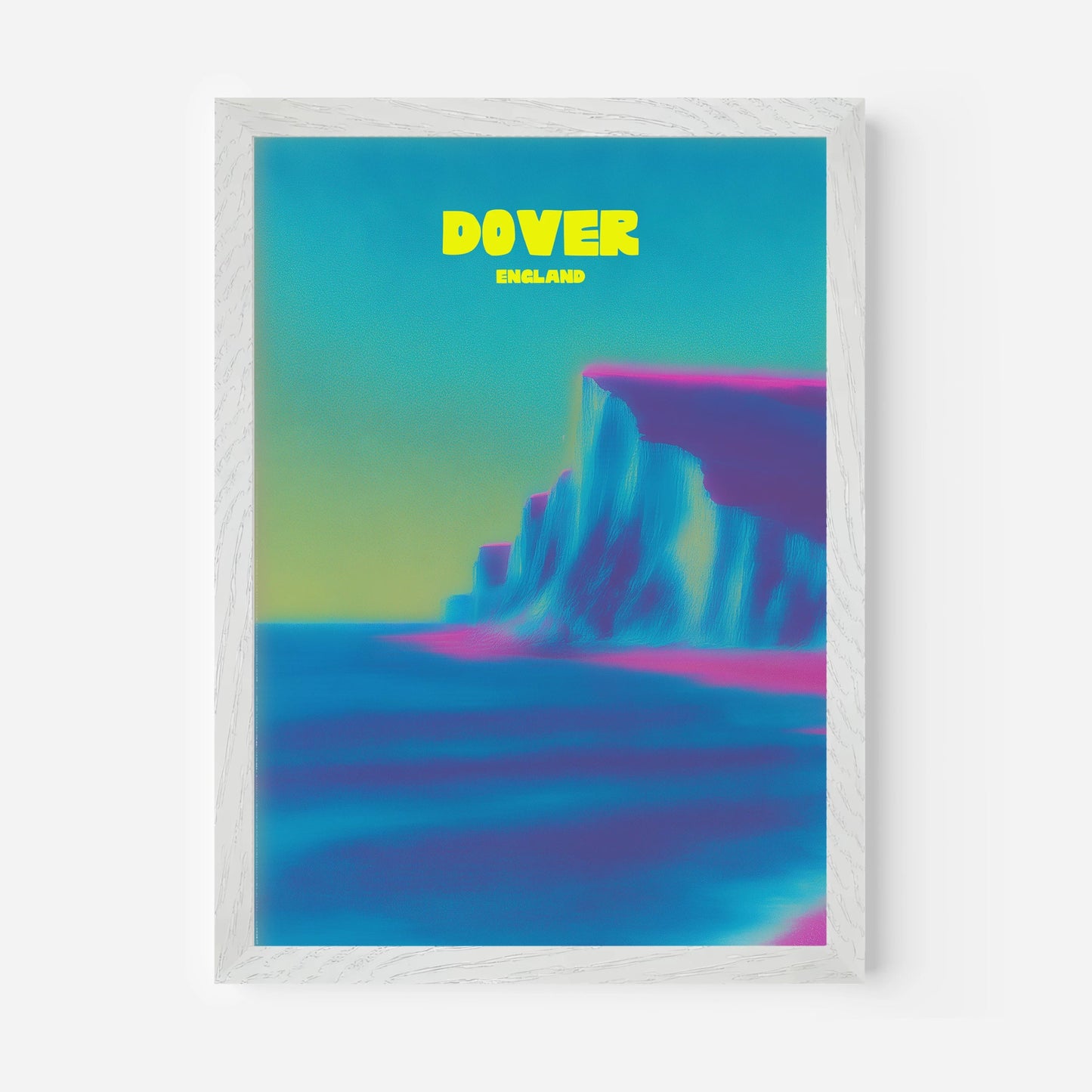 Dover England White Cliffs Travel Poster - Postered