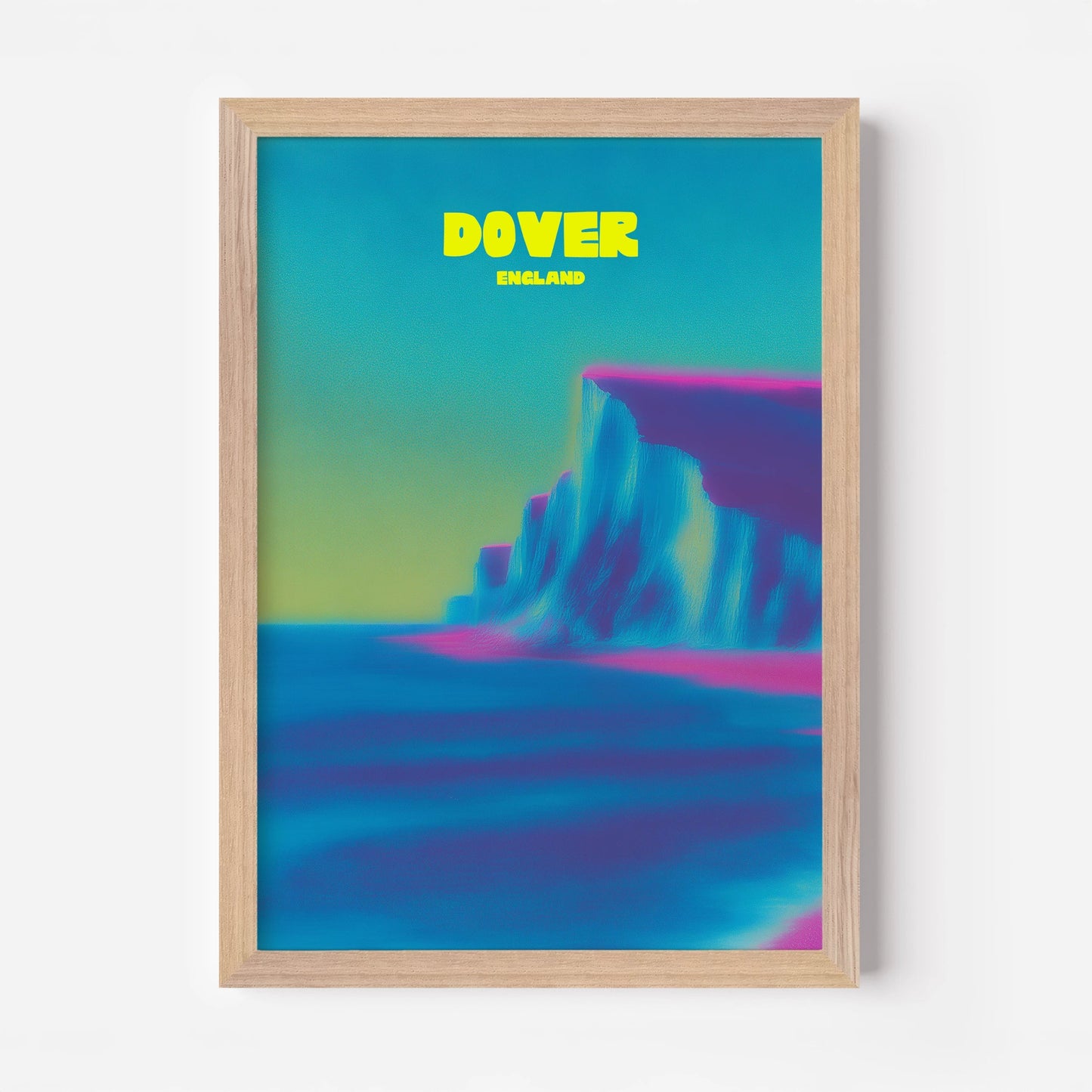 Dover England White Cliffs Travel Poster - Postered