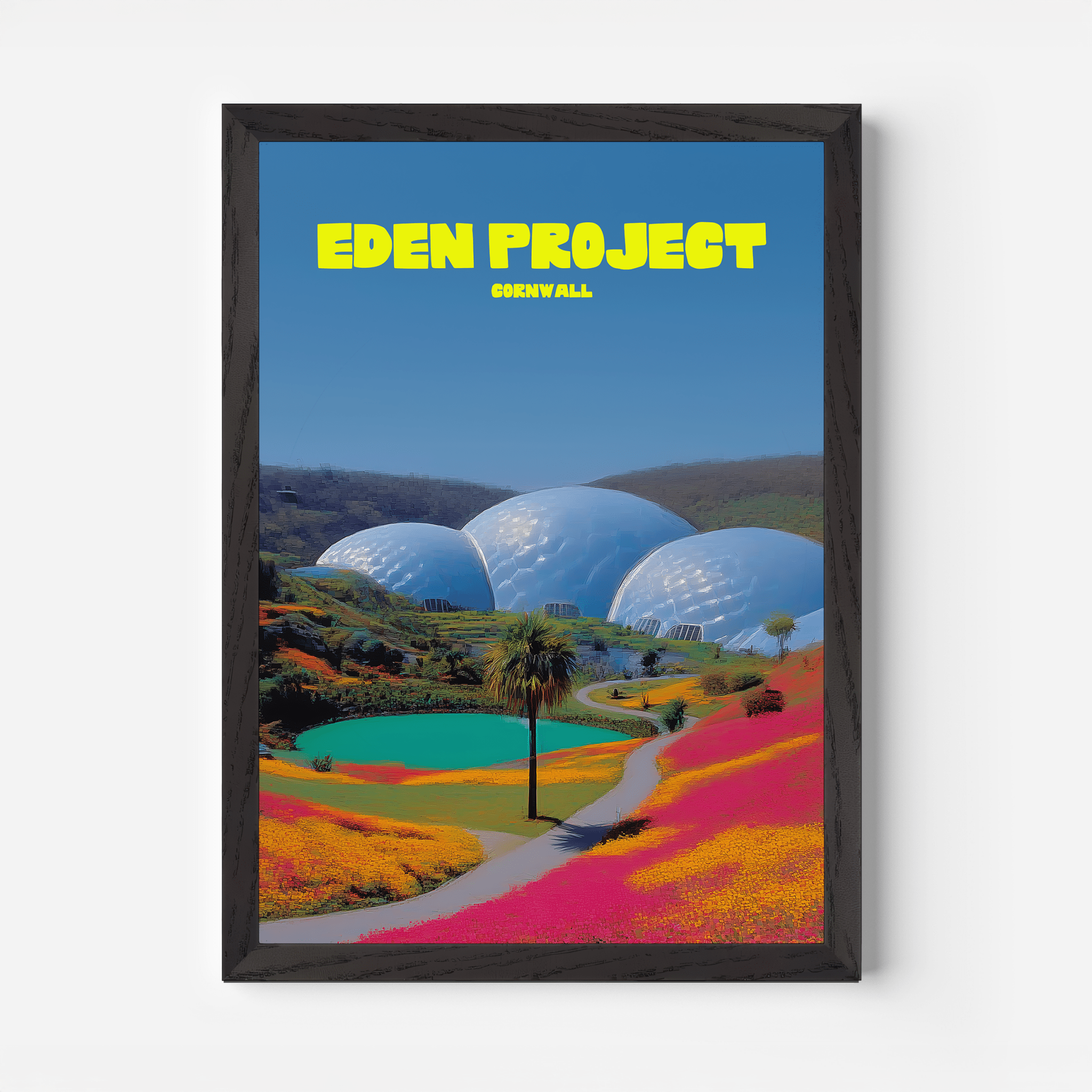 Eden Project Cornwall Travel Poster - Postered
