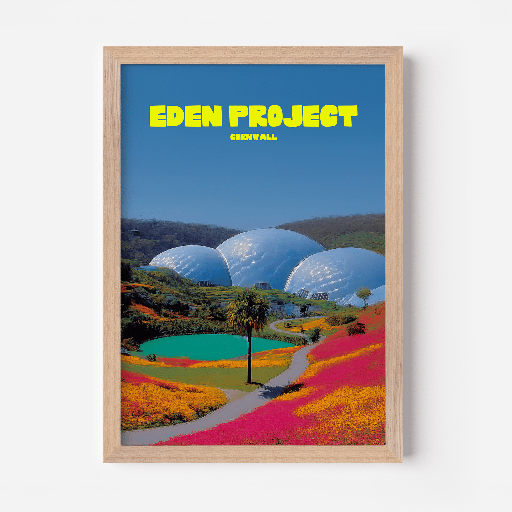 Eden Project Cornwall Travel Poster - Postered
