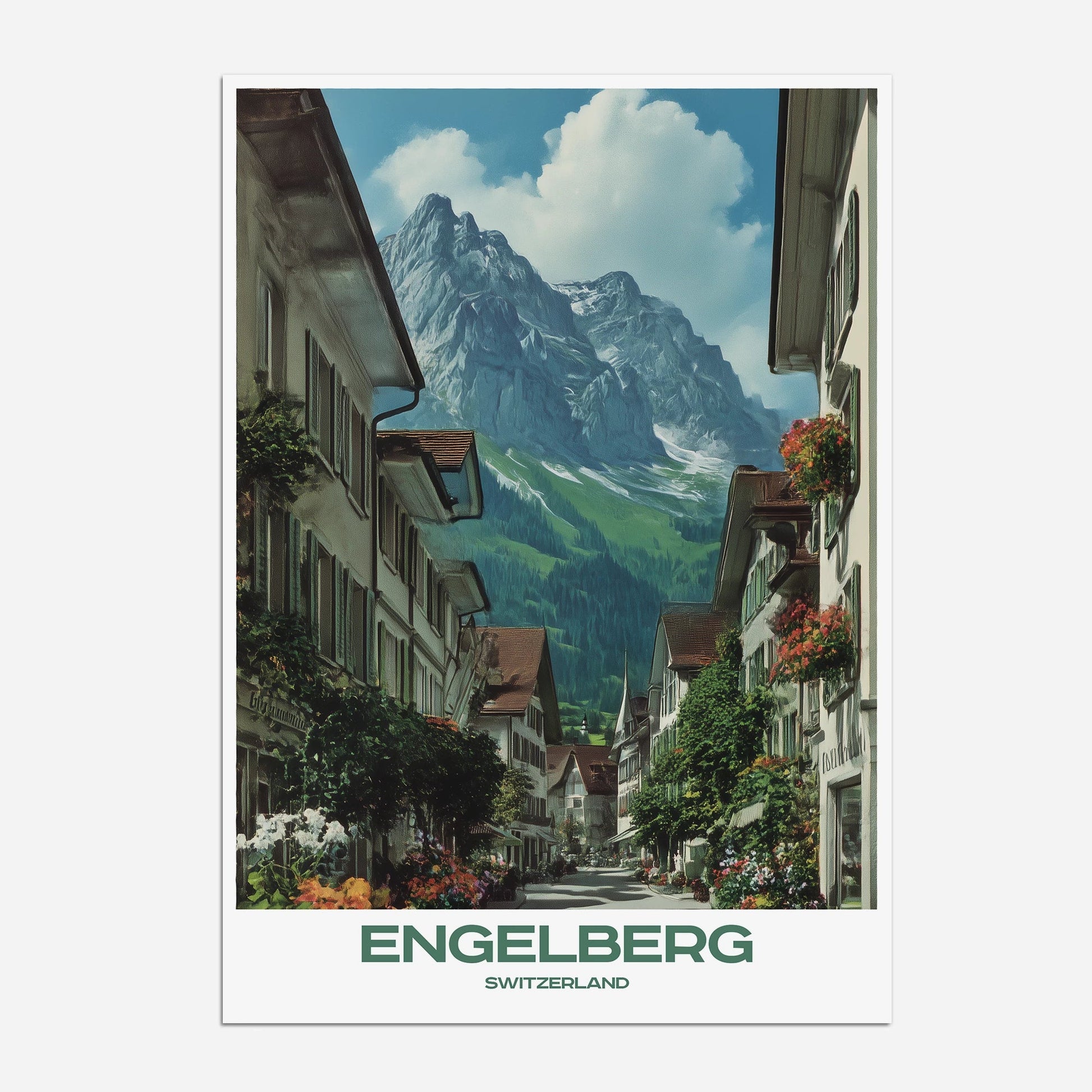 Engelberg Switzerland Europe Travel Poster - Postered