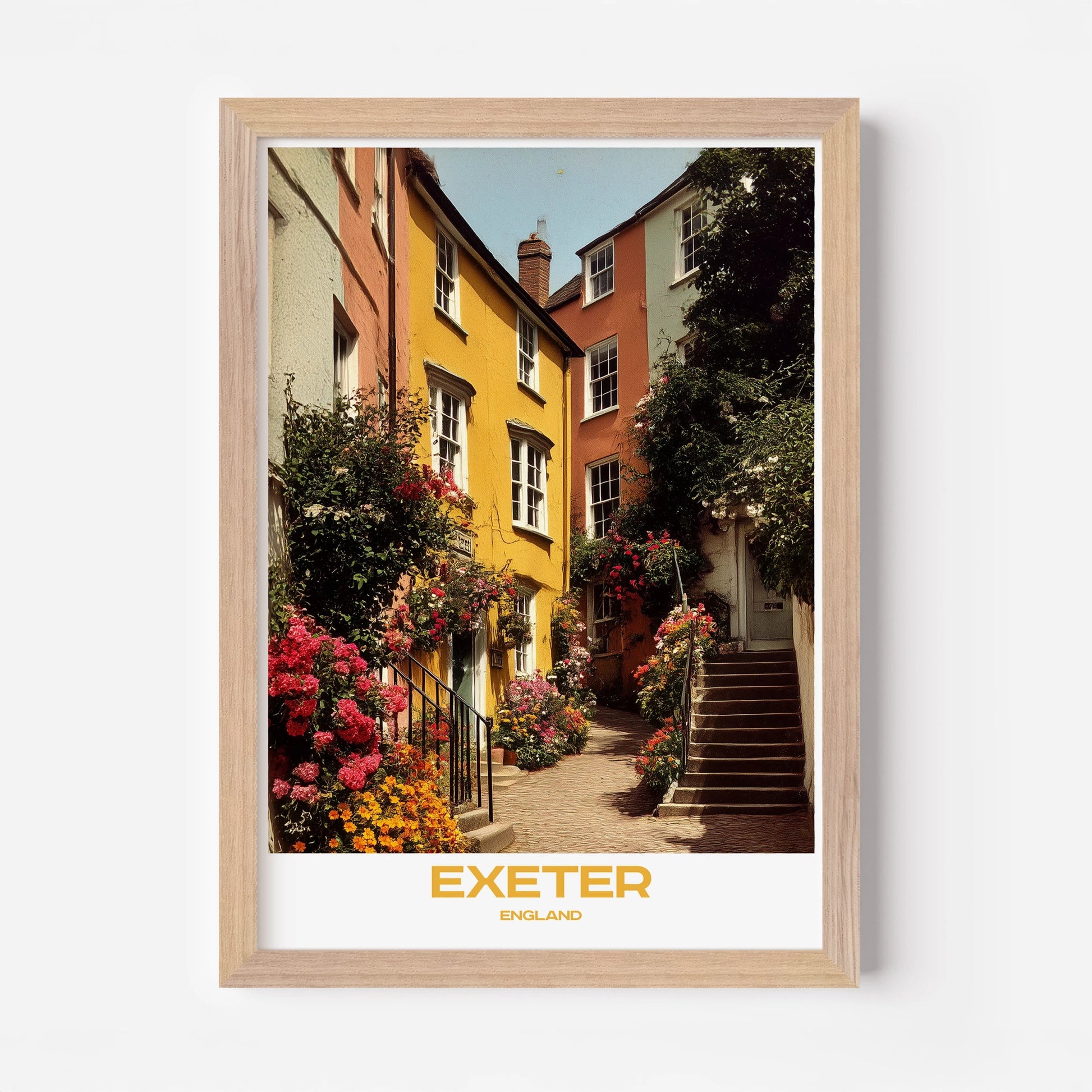 Exeter Devon England Europe Travel Poster - Postered