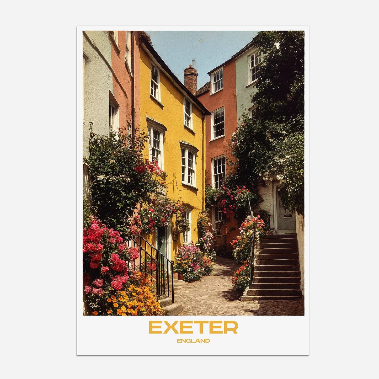 Exeter Devon England Europe Travel Poster - Postered
