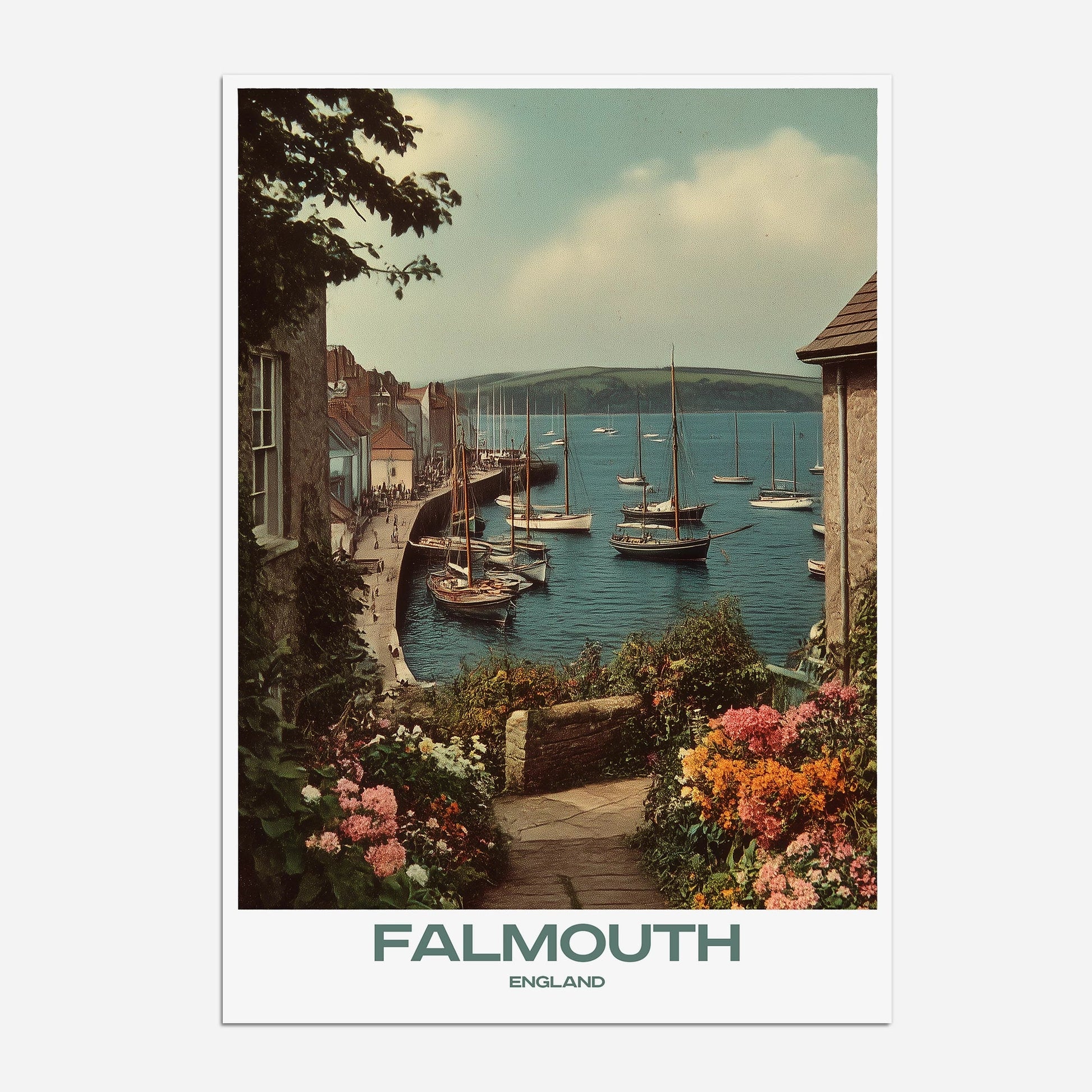 Falmouth Cornwall England Europe Travel Poster - Postered