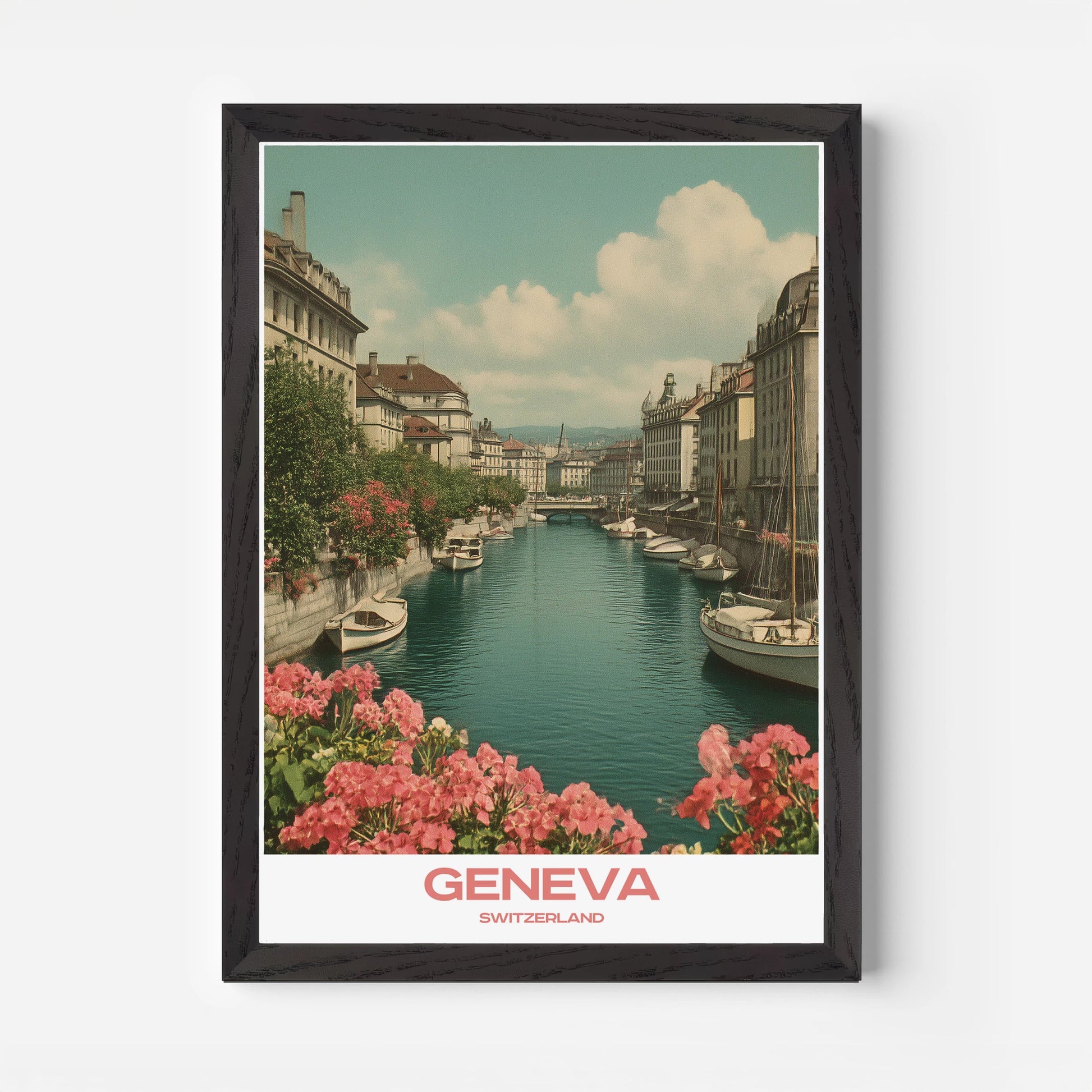 Geneva Switzerland Europe Travel Poster - Postered