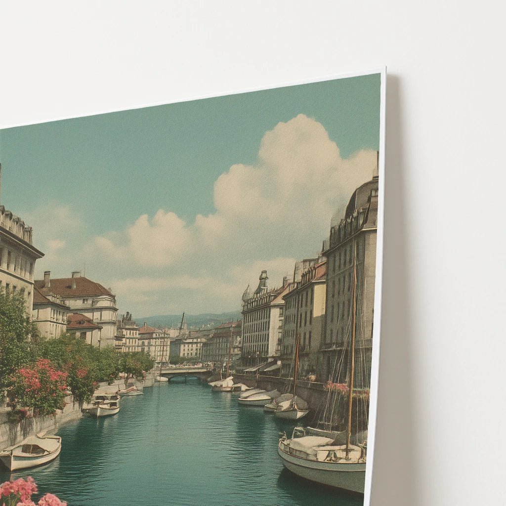 Geneva Switzerland Europe Travel Poster - Postered