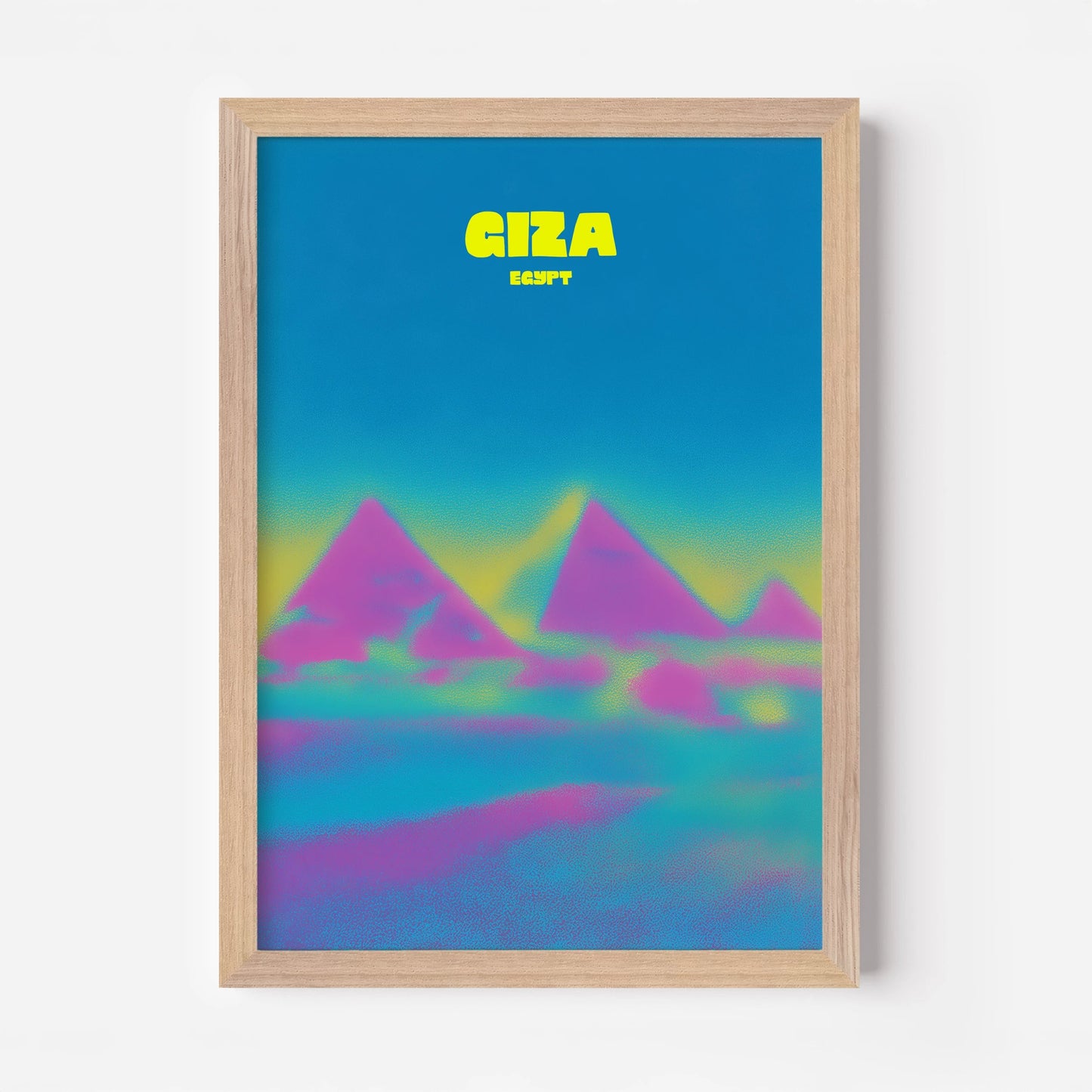 Giza Egypt Pyramids Travel Poster - Postered