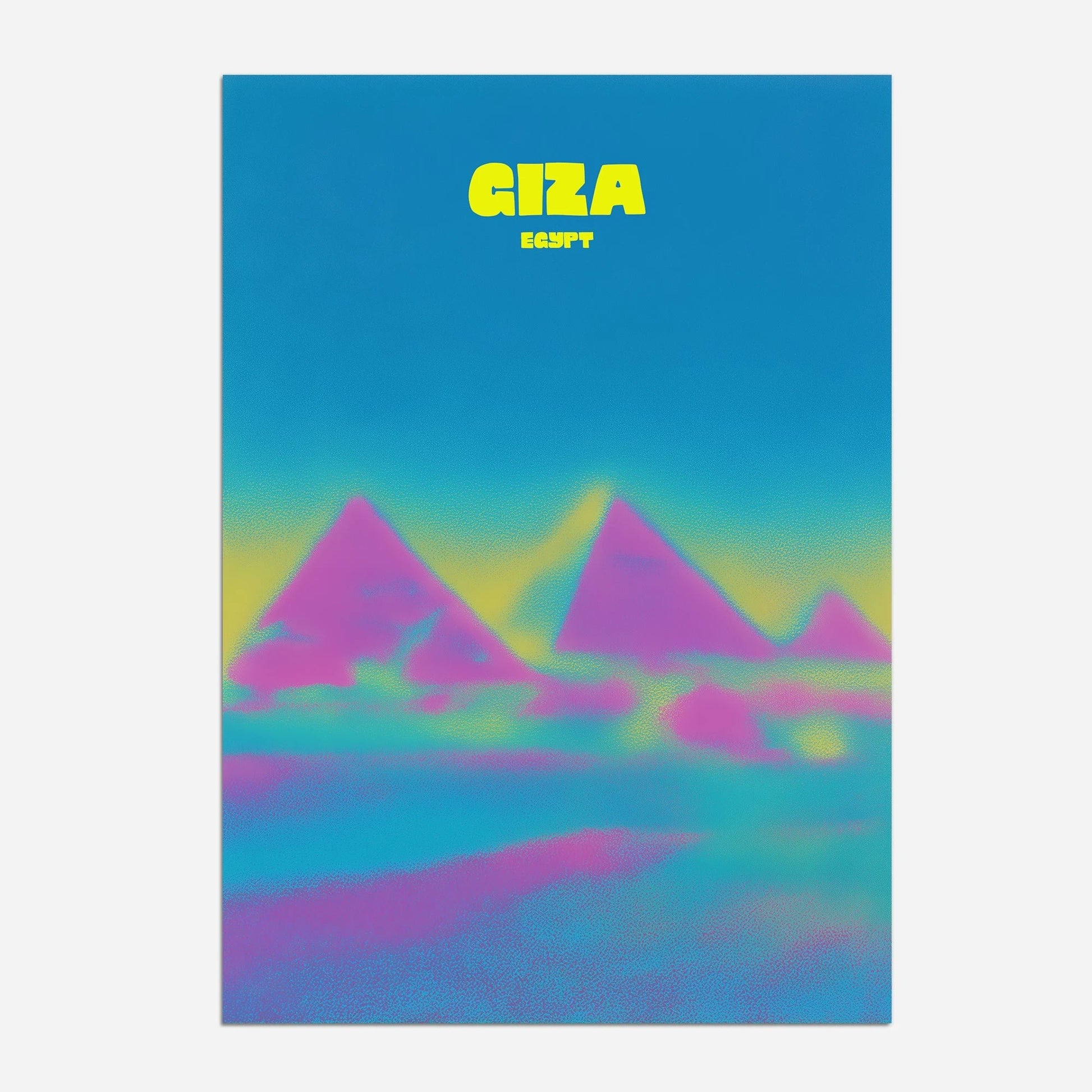 Giza Egypt Pyramids Travel Poster - Postered