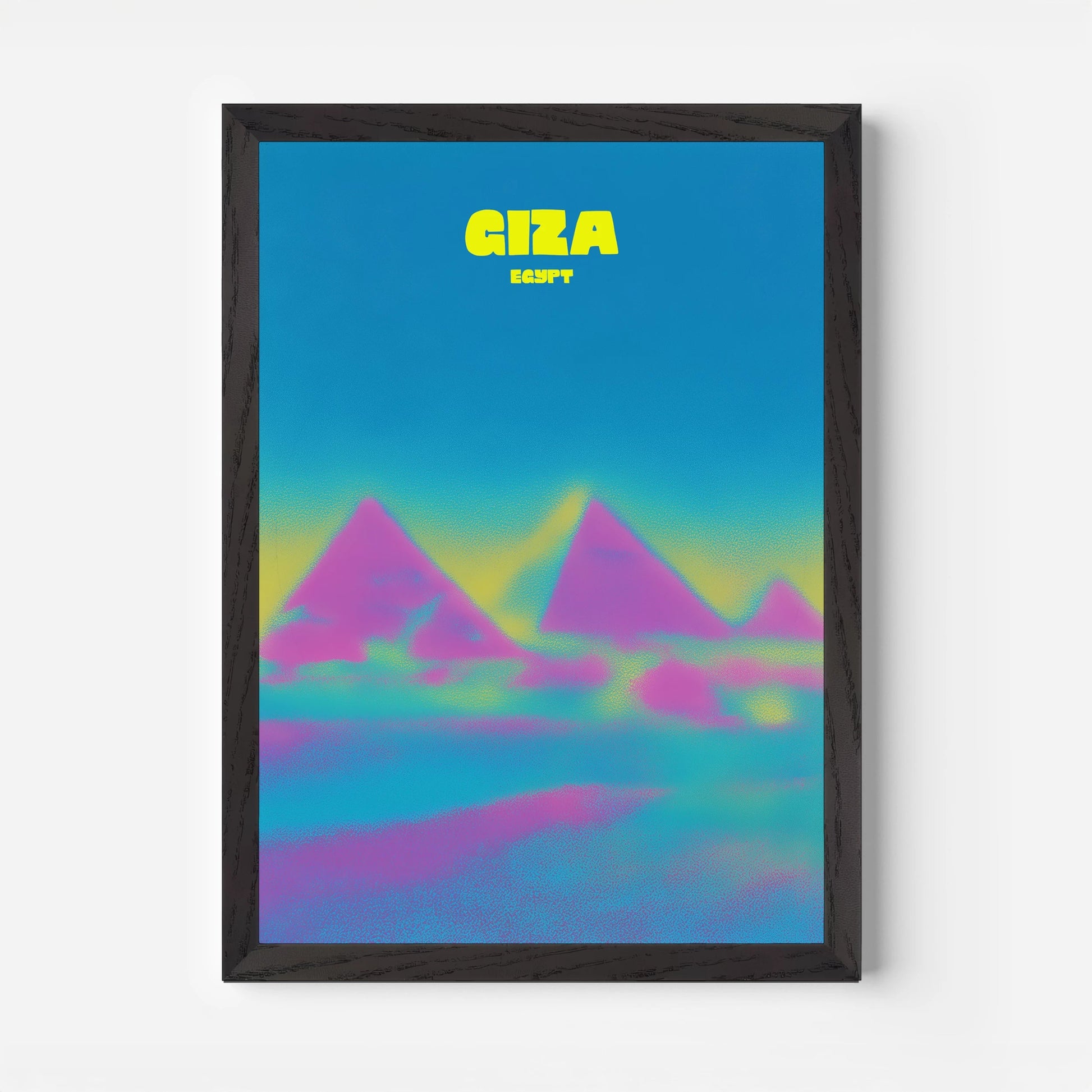 Giza Egypt Pyramids Travel Poster - Postered