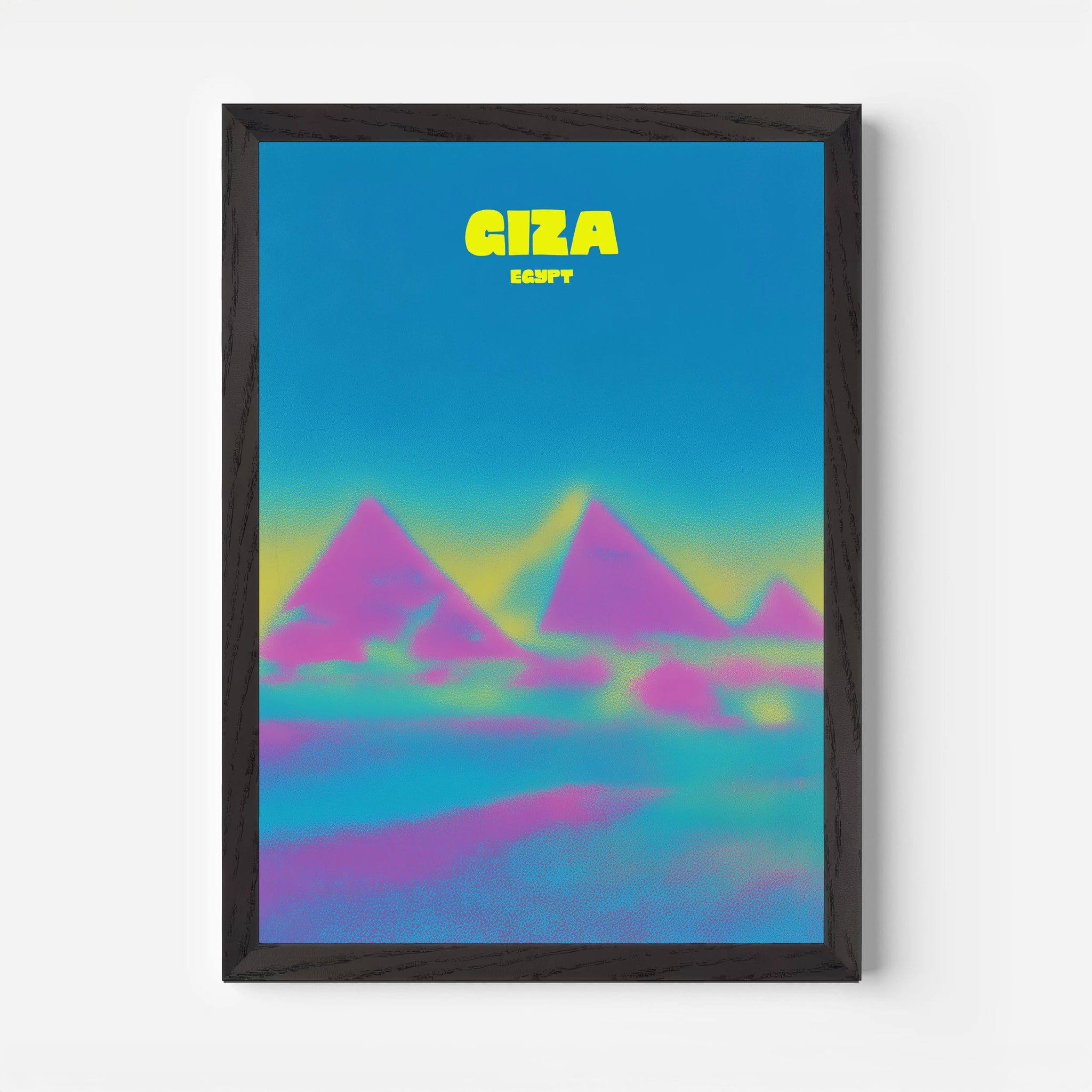 Giza Egypt Pyramids Travel Poster - Postered