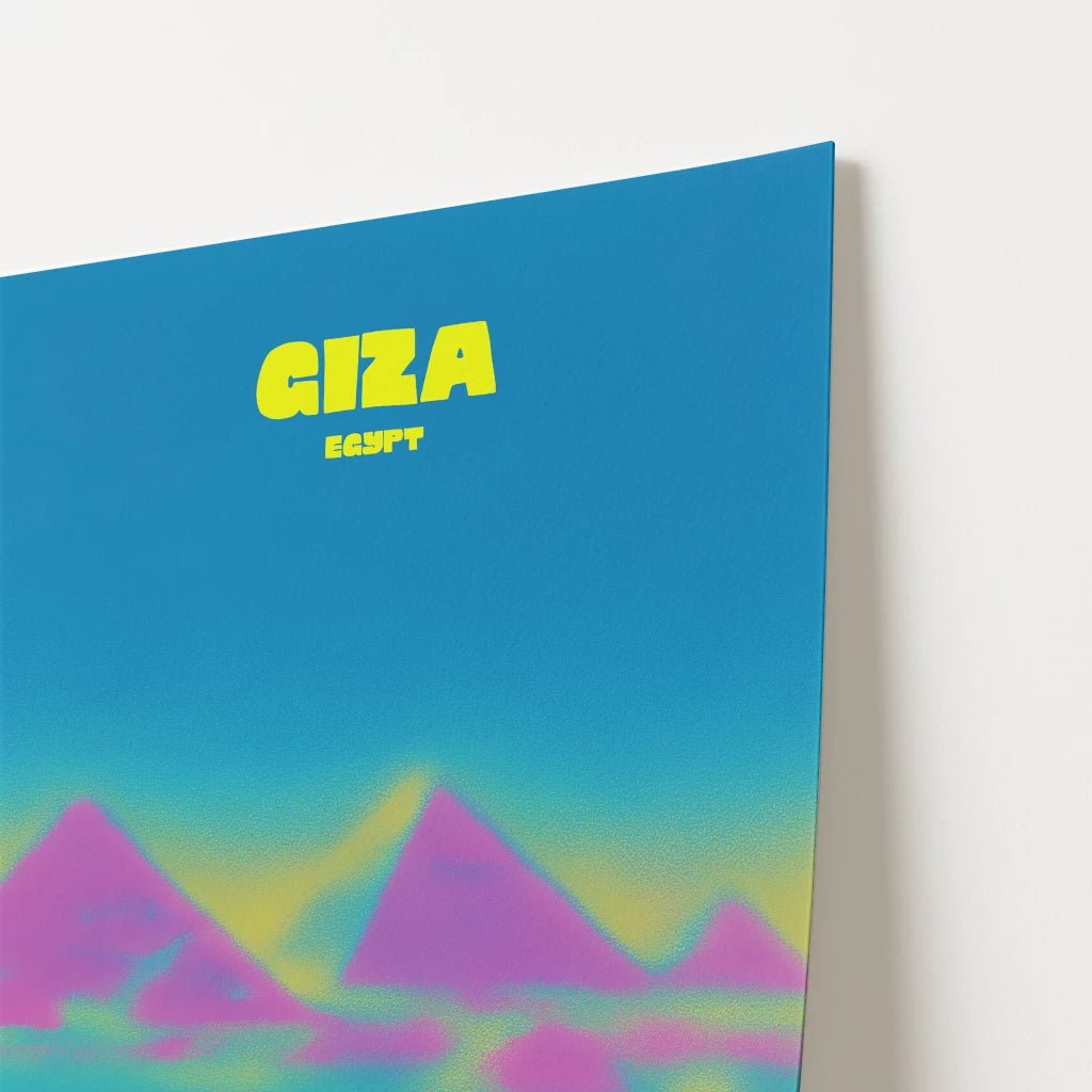 Giza Egypt Pyramids Travel Poster - Postered