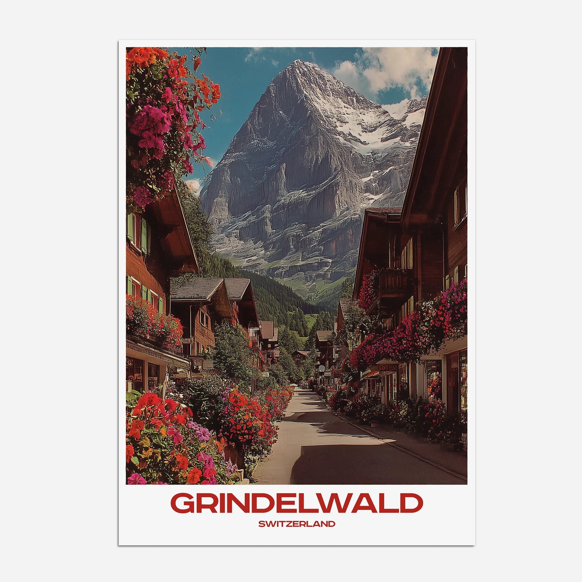 Grindelwald Switzerland Europe Travel Poster - Postered