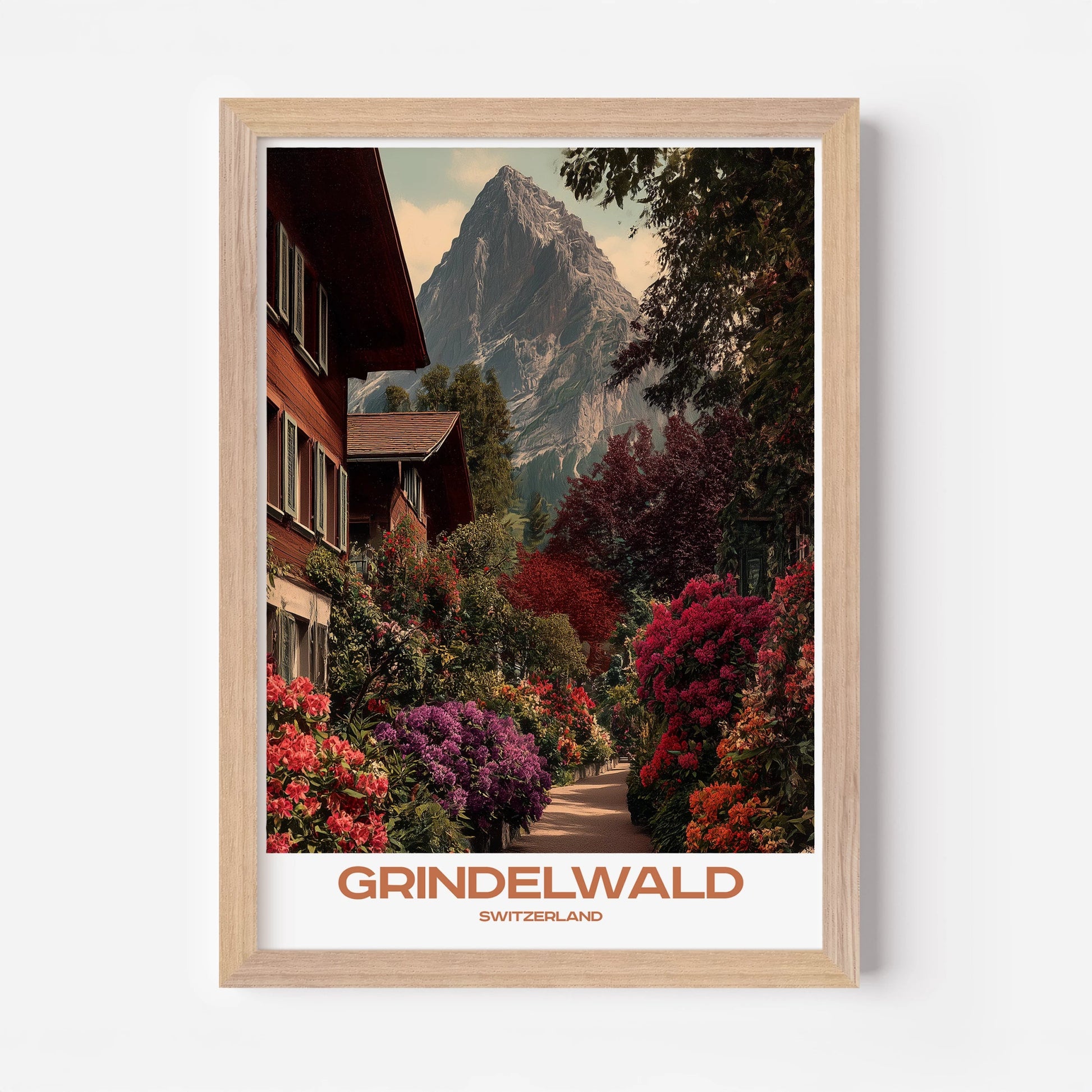 Grindelwald Switzerland Europe Travel Poster - Postered