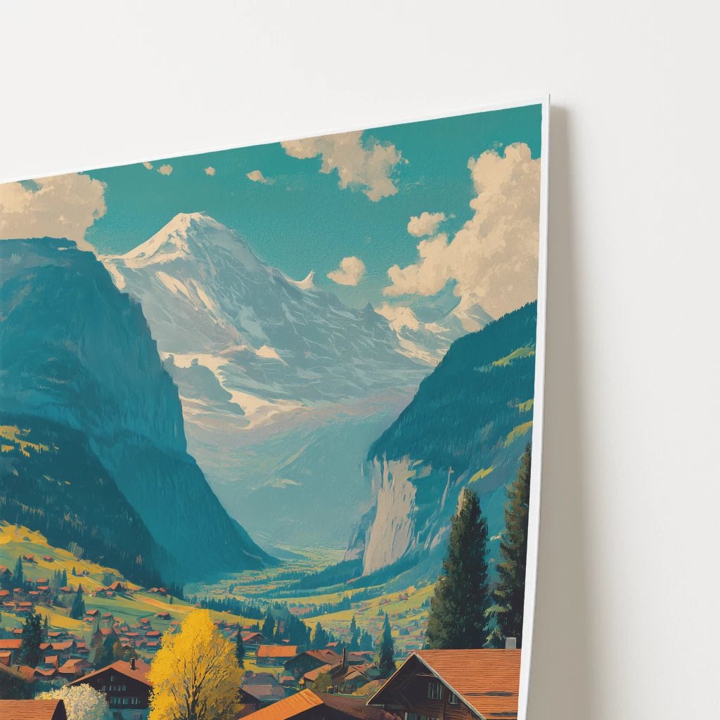 Grindelwald Switzerland Europe Travel Poster - Postered
