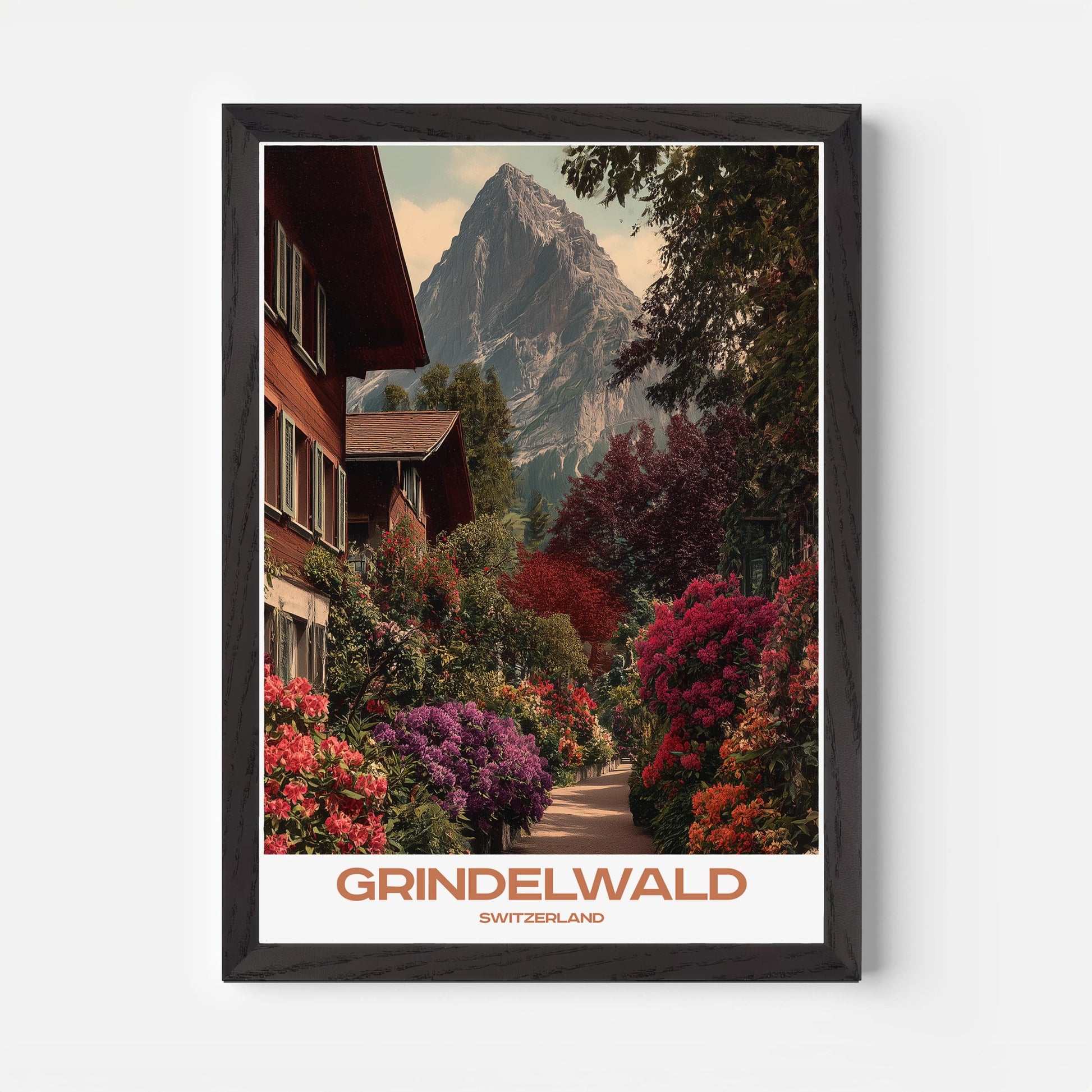 Grindelwald Switzerland Europe Travel Poster - Postered