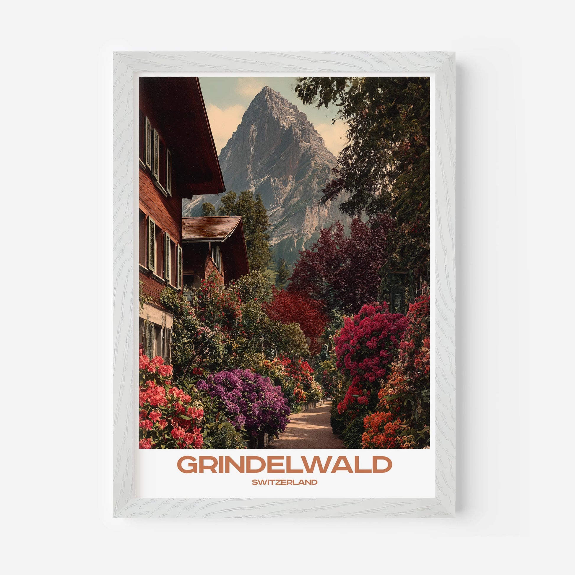Grindelwald Switzerland Europe Travel Poster - Postered