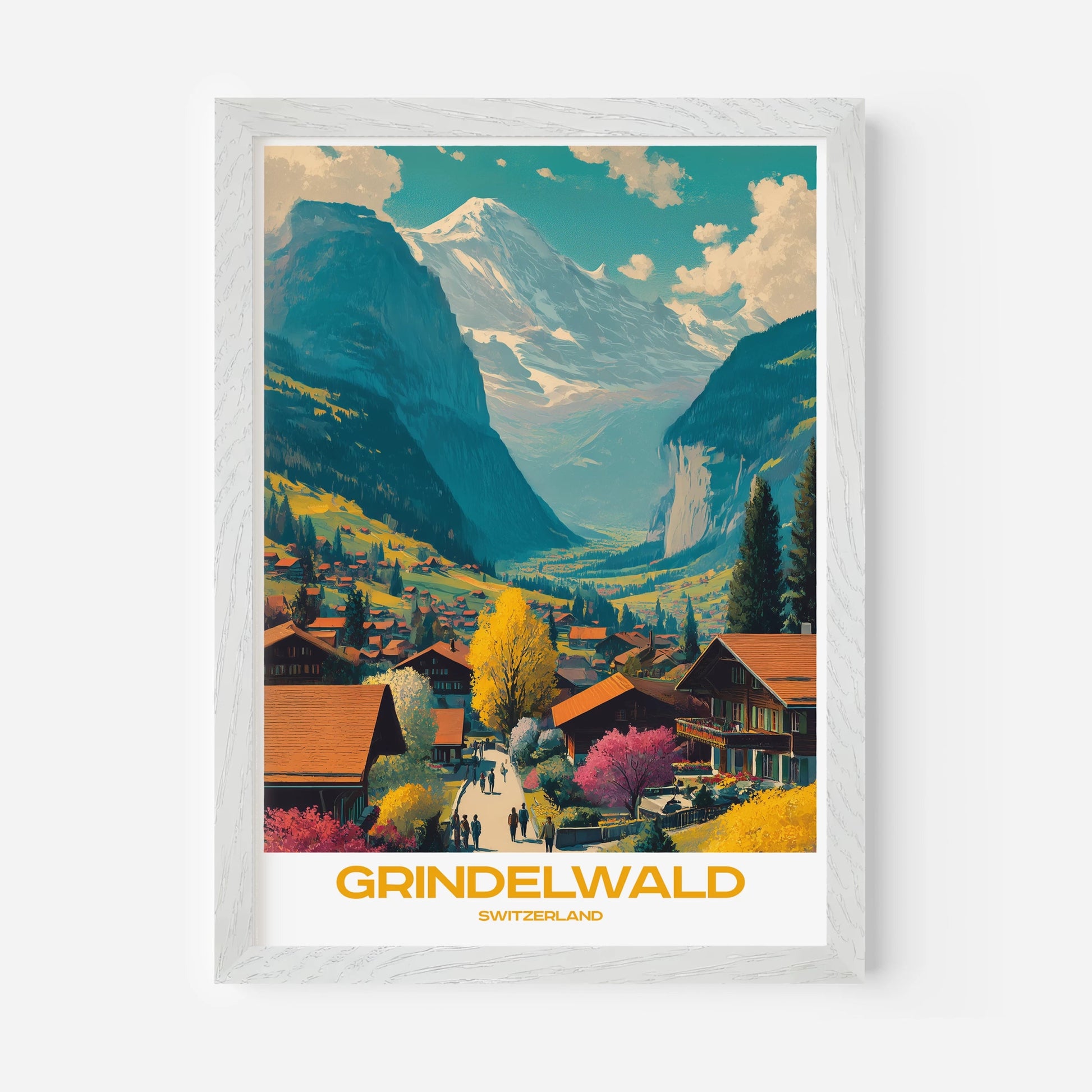 Grindelwald Switzerland Europe Travel Poster - Postered
