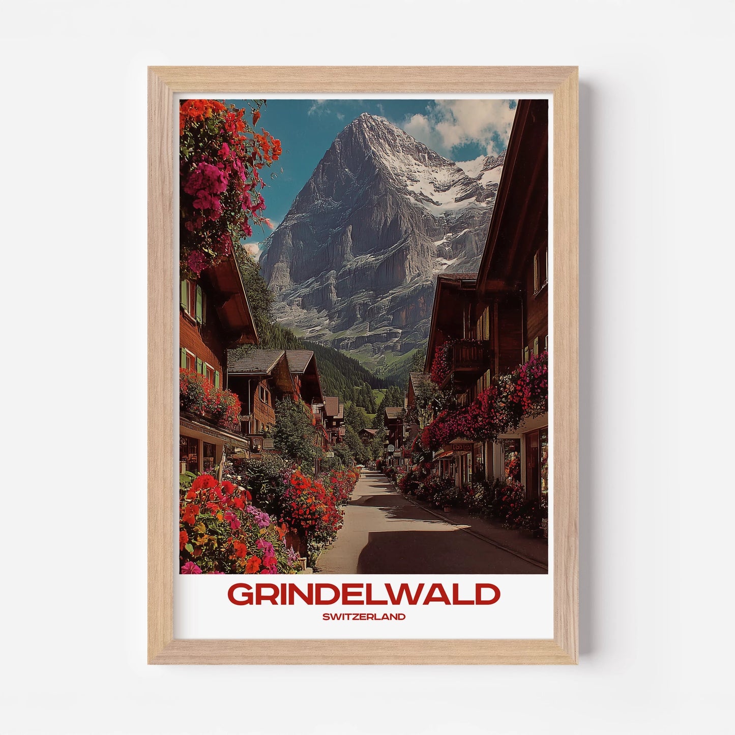 Grindelwald Switzerland Europe Travel Poster - Postered