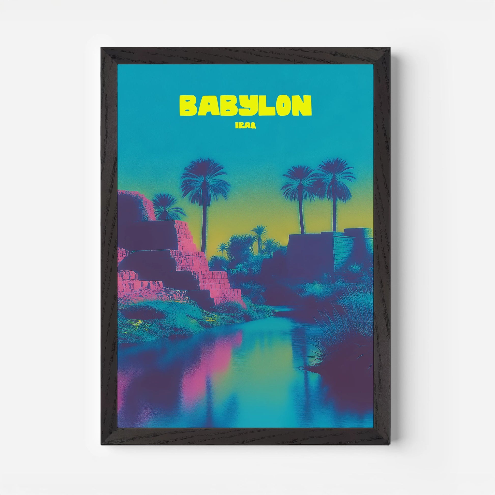 Hanging Garden Of Babylon Iraq Asia Travel Poster - Postered