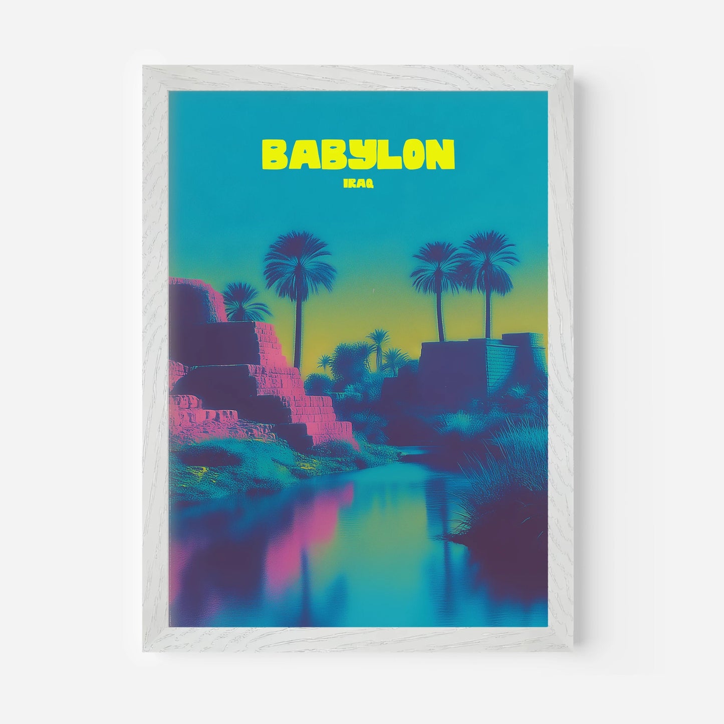 Hanging Garden Of Babylon Iraq Asia Travel Poster - Postered