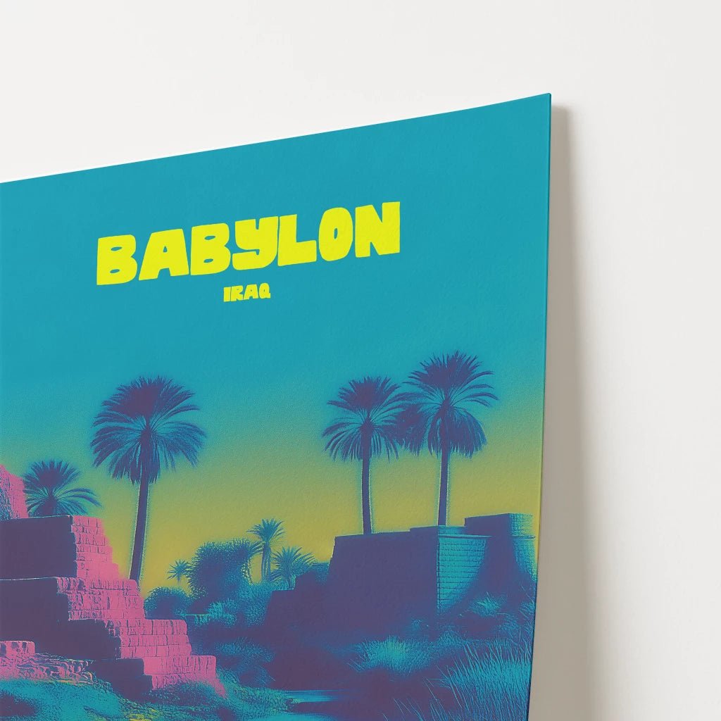 Hanging Garden Of Babylon Iraq Asia Travel Poster - Postered