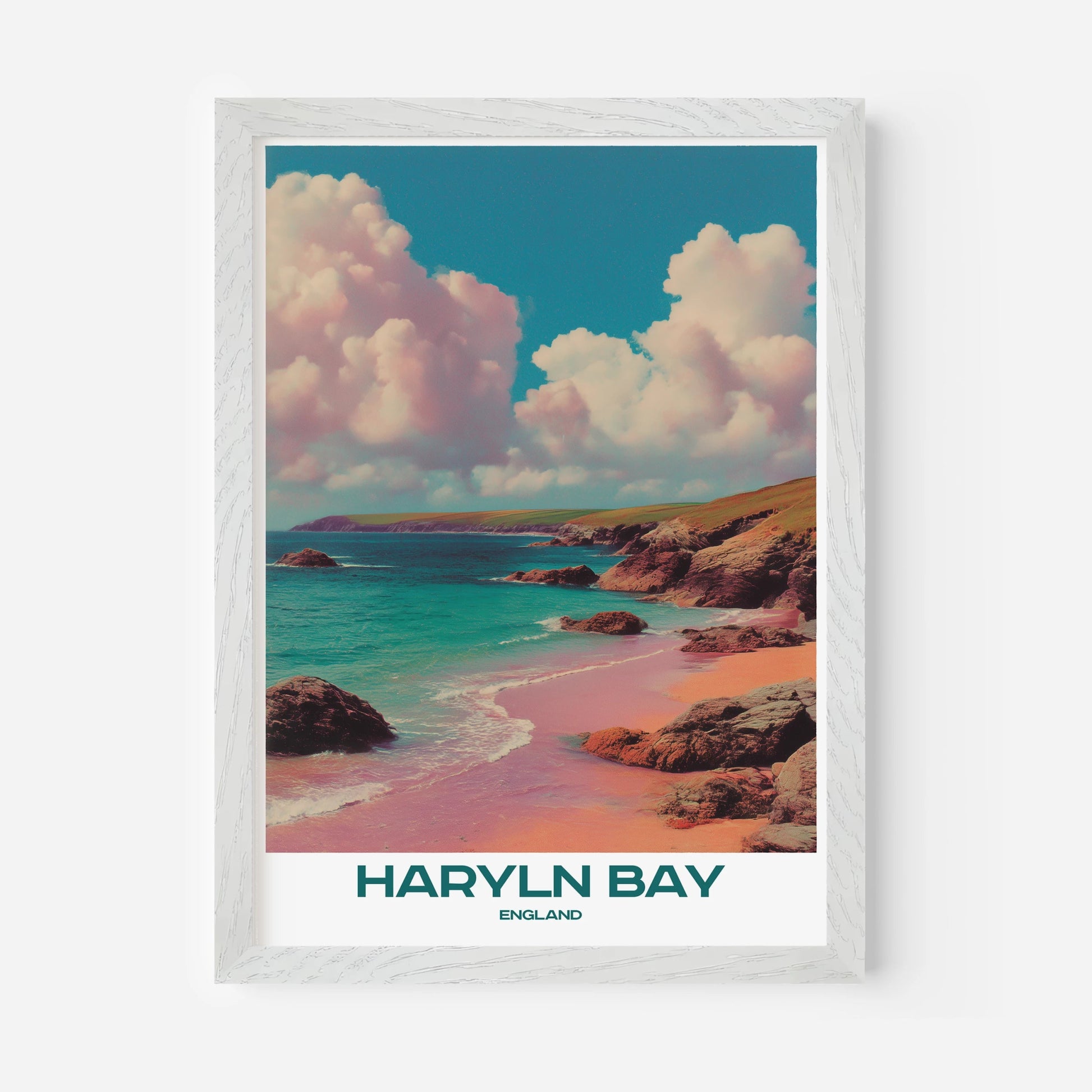 Harlyn Bay Cornwall England Europe Travel Poster - Postered