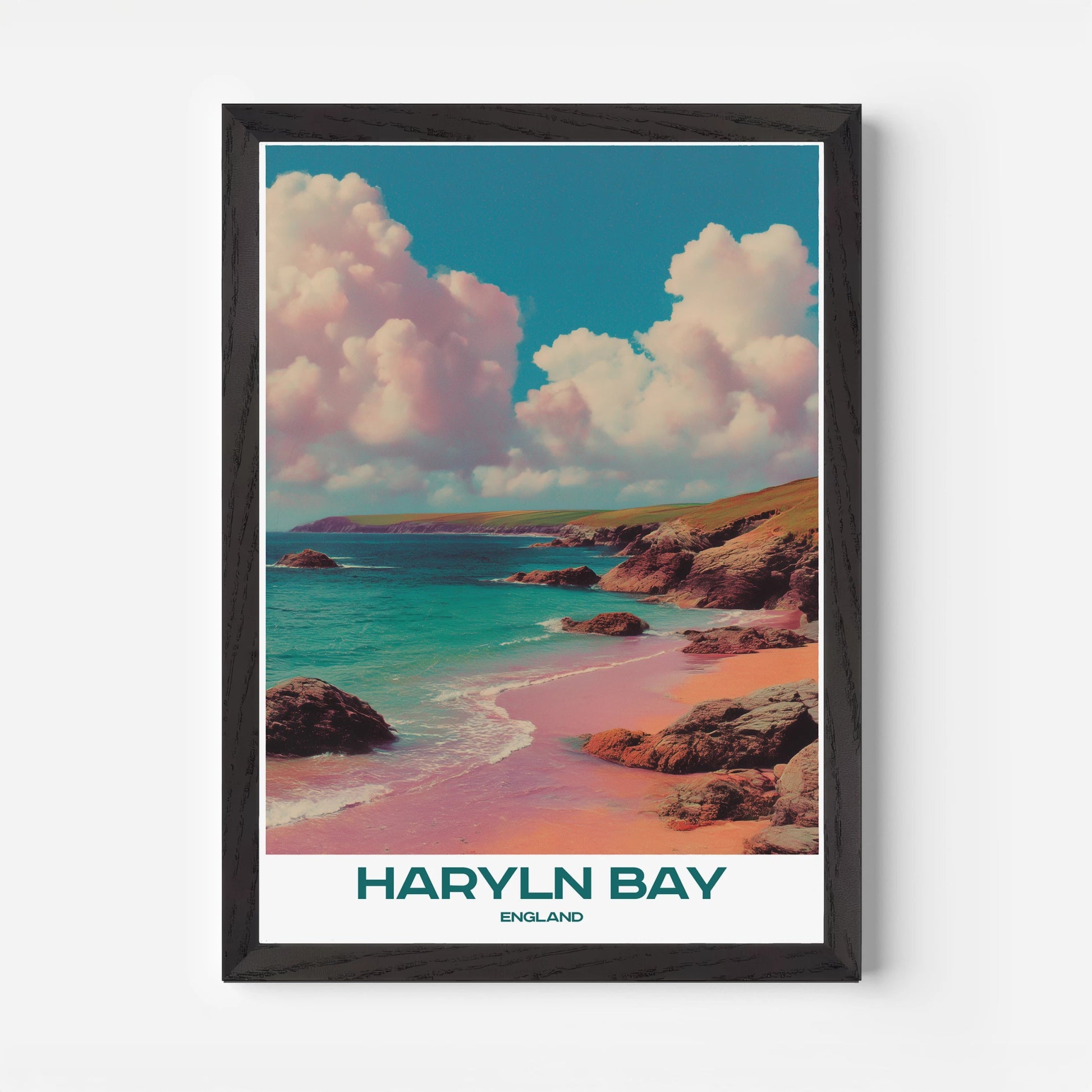 Harlyn Bay Cornwall England Europe Travel Poster - Postered