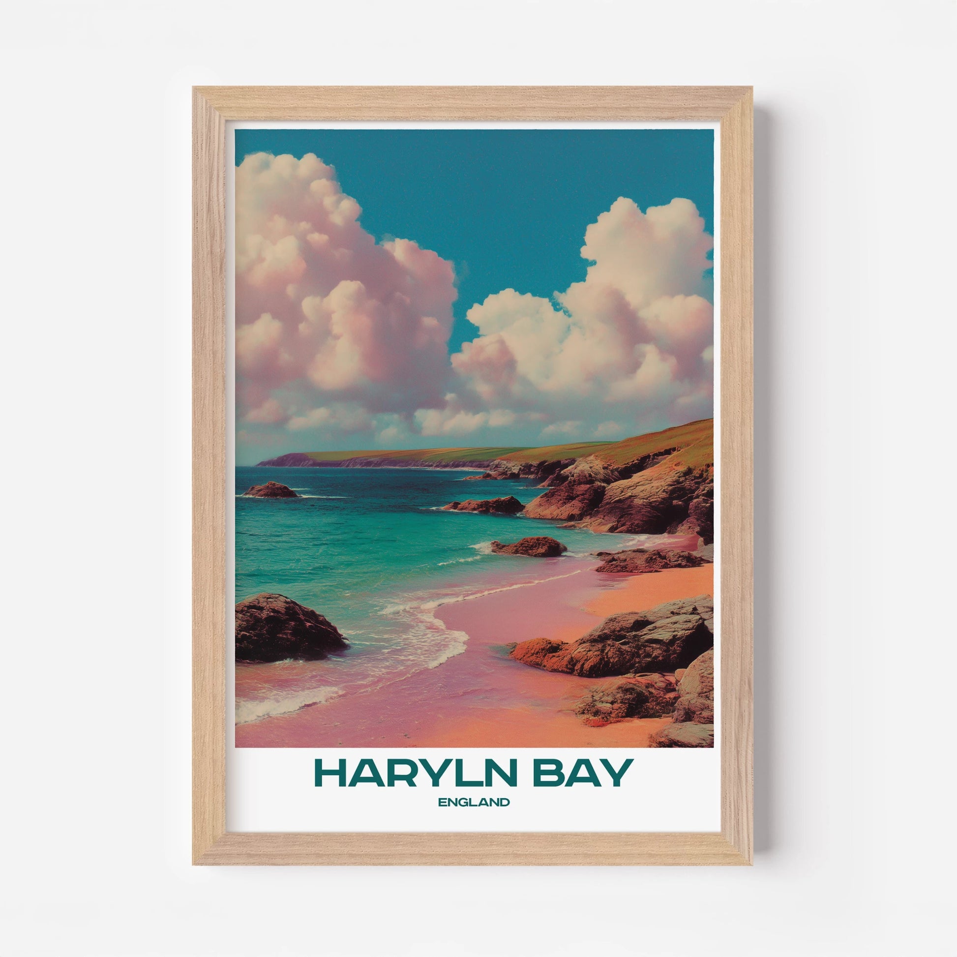 Harlyn Bay Cornwall England Europe Travel Poster - Postered