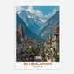 Interlaken Switzerland Europe Travel Poster - Postered