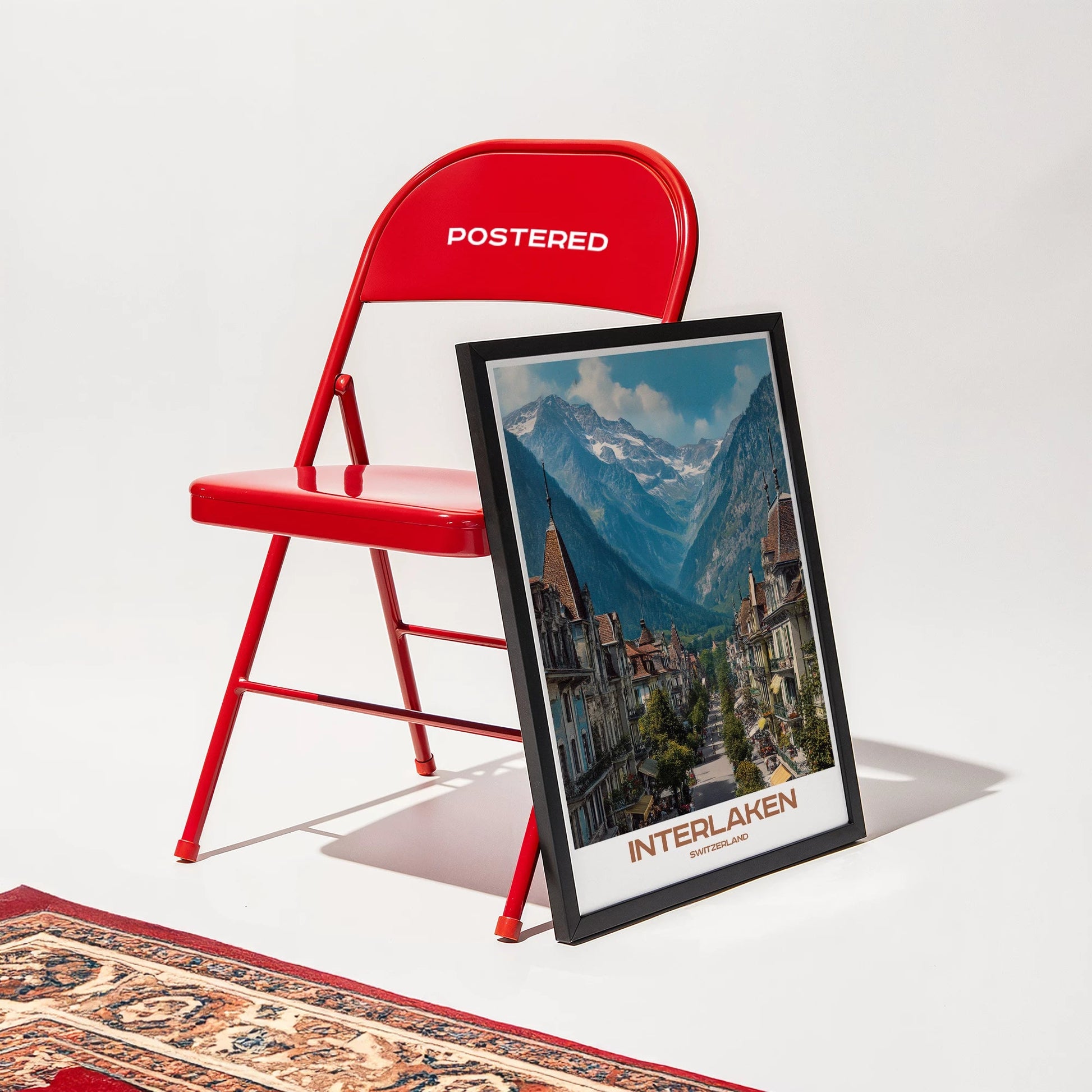 Interlaken Switzerland Europe Travel Poster - Postered