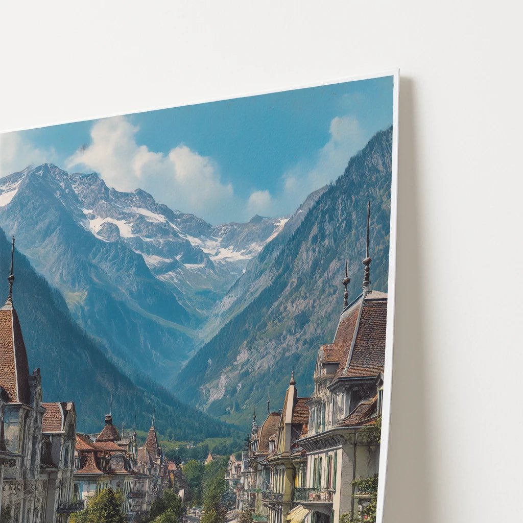 Interlaken Switzerland Europe Travel Poster - Postered