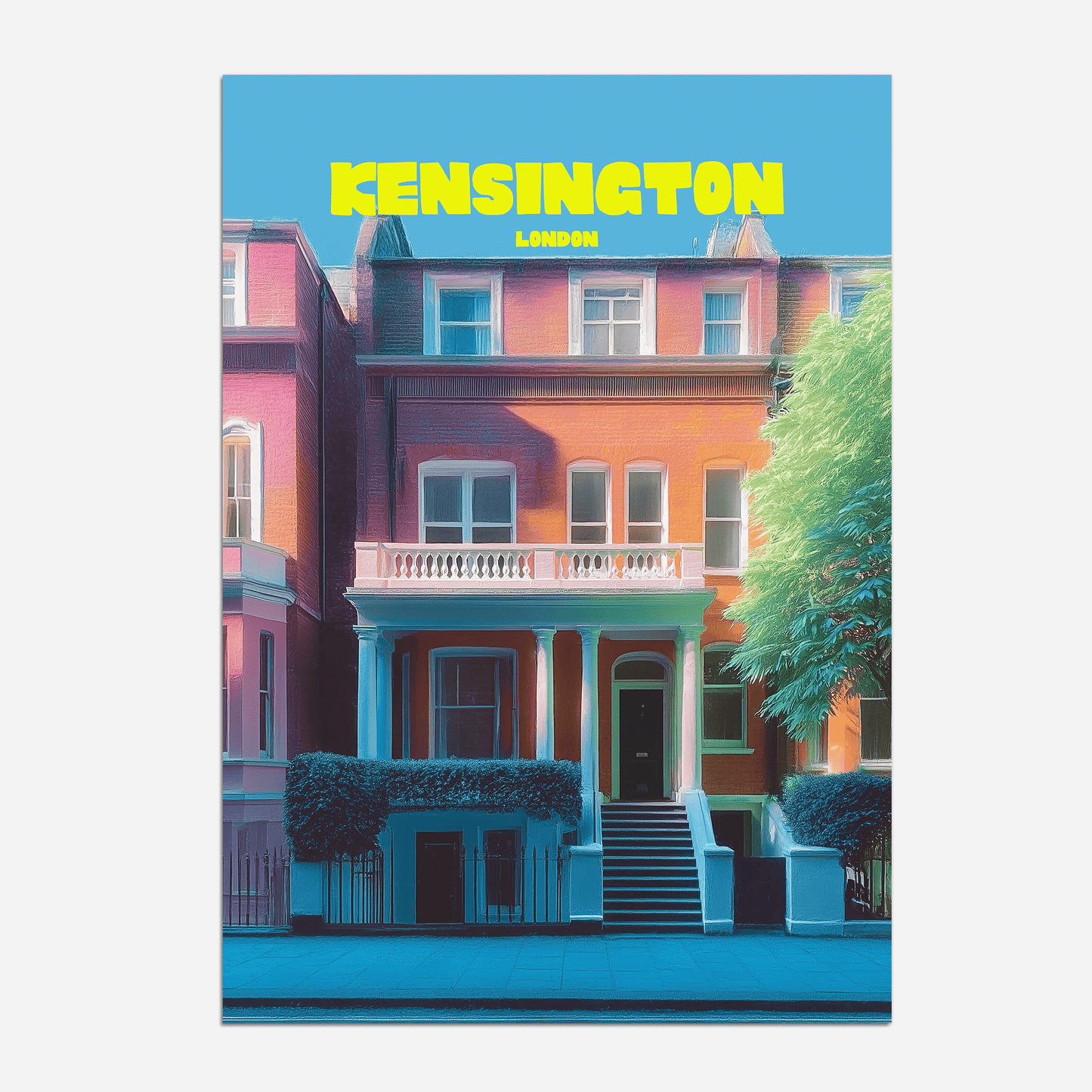 Kensington London England Travel Poster - Postered