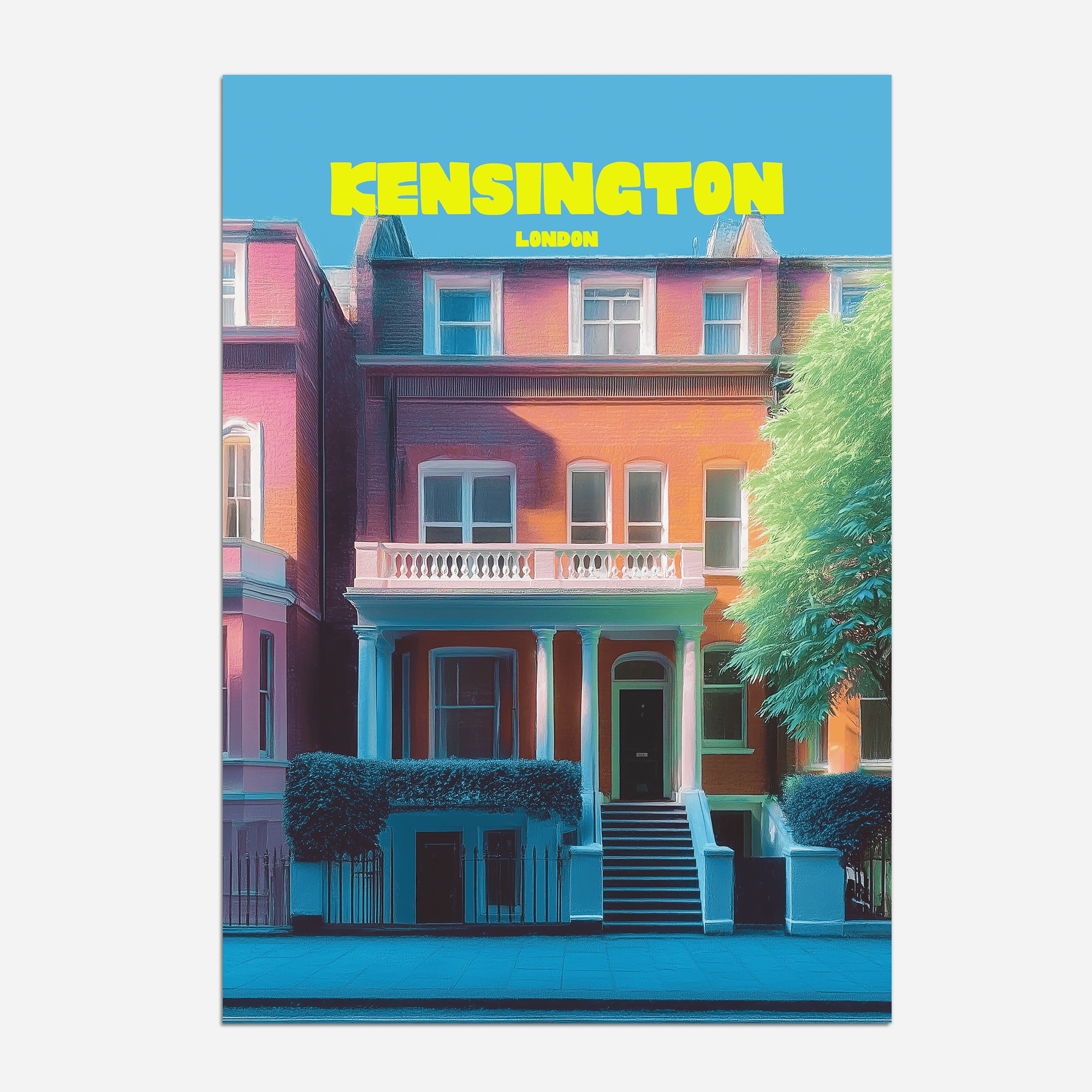 Kensington London England Travel Poster - Postered