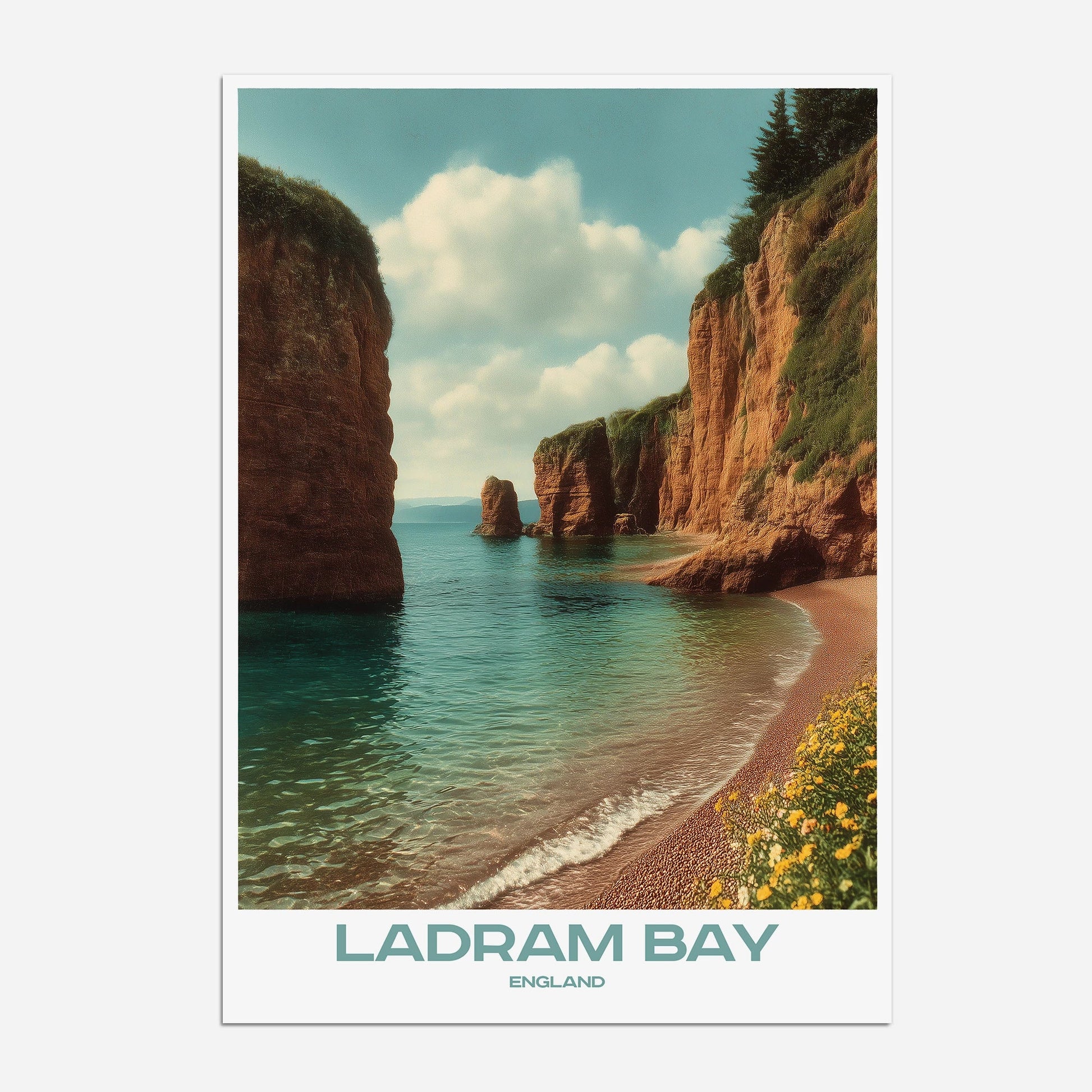Ladram Bay Cornwall England Europe Travel Poster - Postered