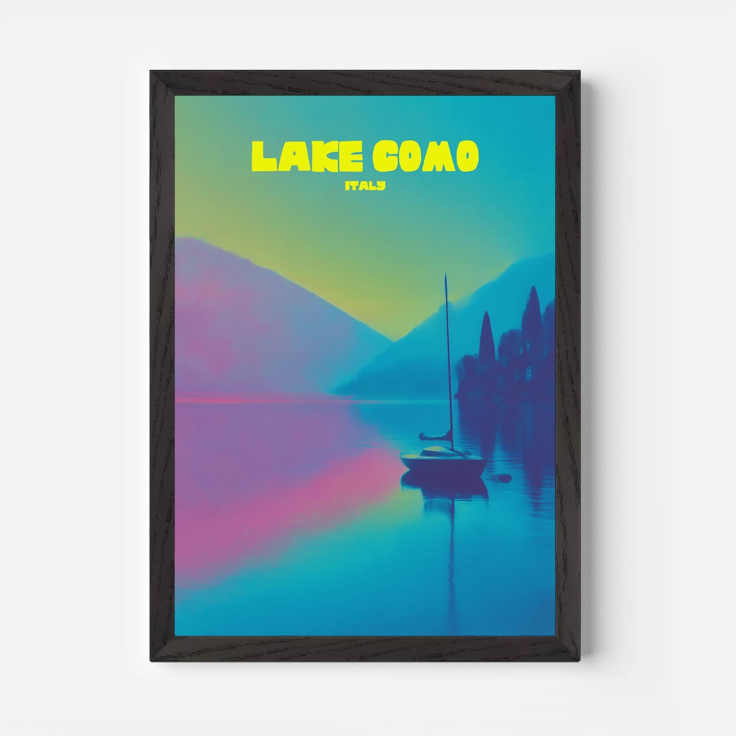 Lake Como Italy Europe Travel Poster - Postered