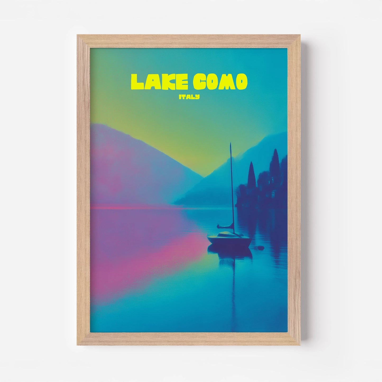 Lake Como Italy Europe Travel Poster - Postered