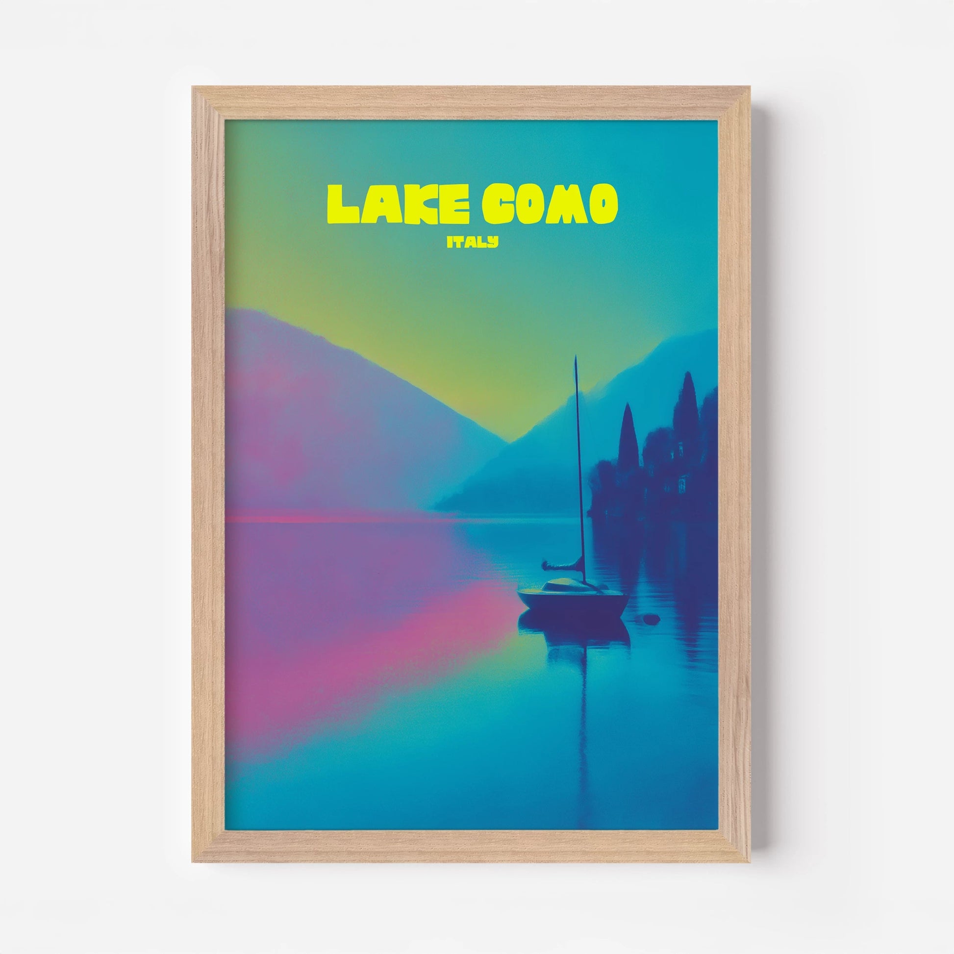 Lake Como Italy Europe Travel Poster - Postered