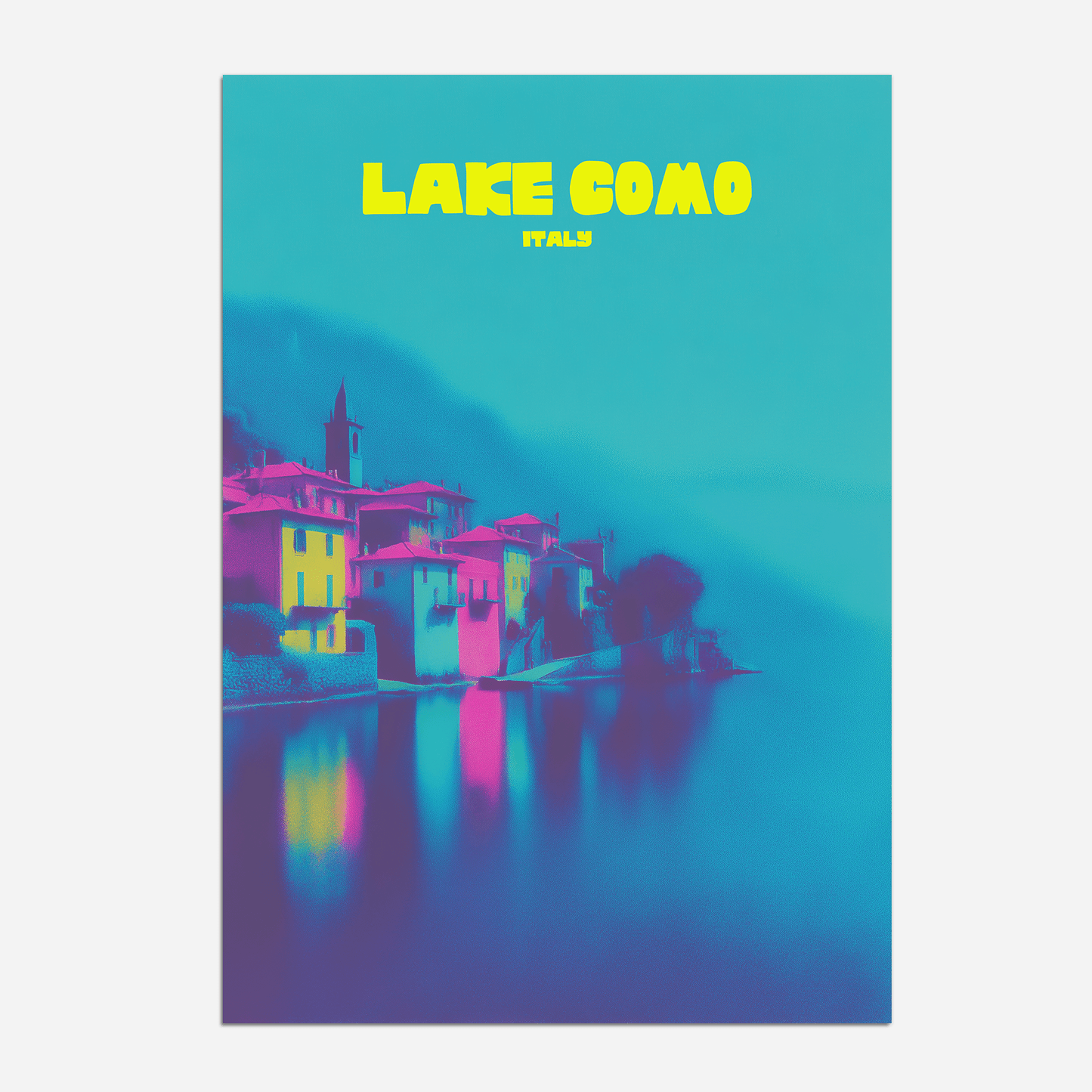 Lake Como Italy Europe Travel Poster - Postered
