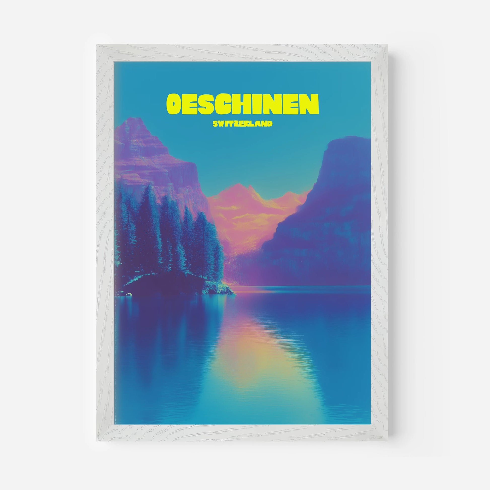 Lake Oeschinen Switzerland Europe Travel Poster - Postered