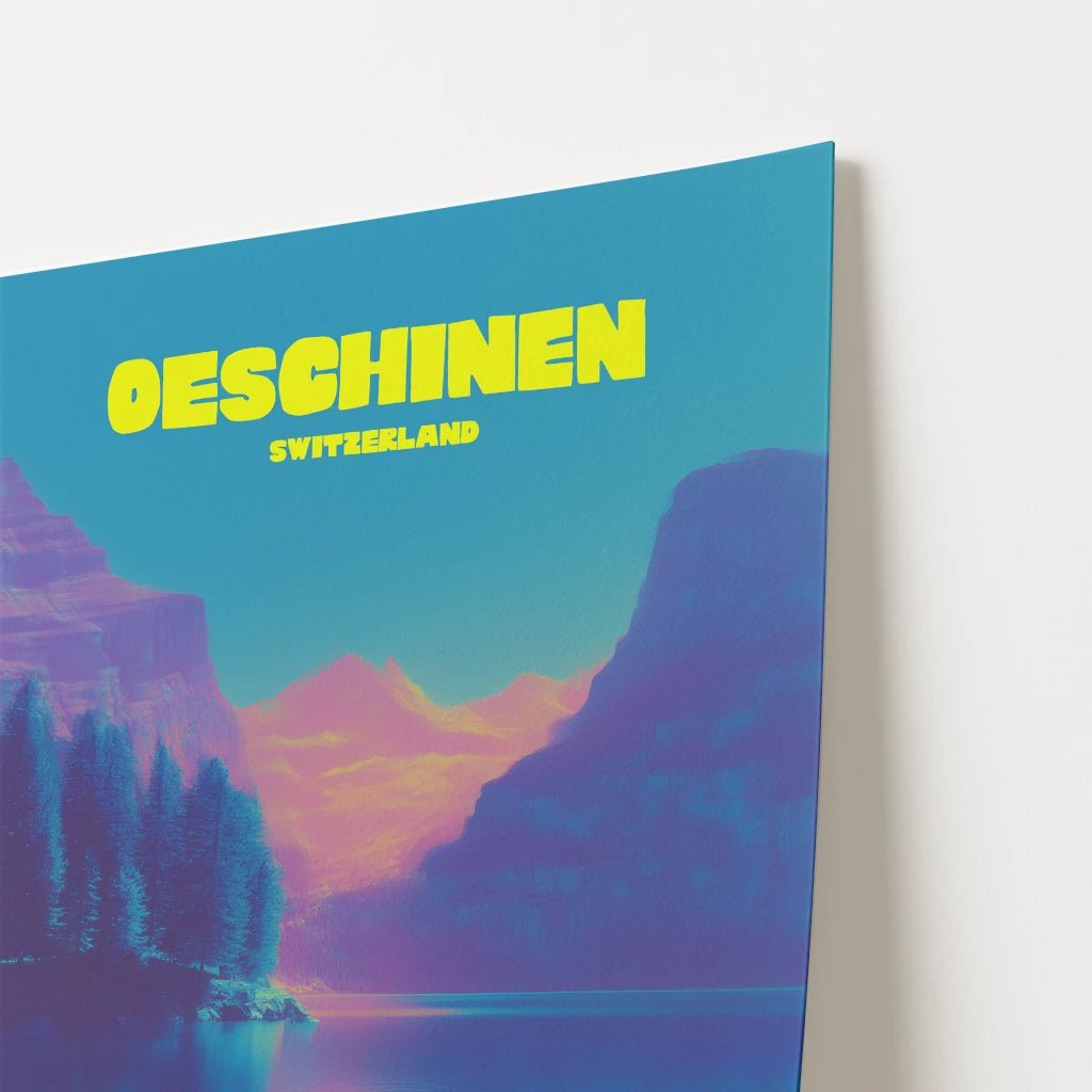 Lake Oeschinen Switzerland Europe Travel Poster - Postered