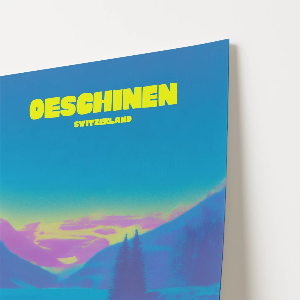 Lake Oeschinen Switzerland Travel Poster - Postered