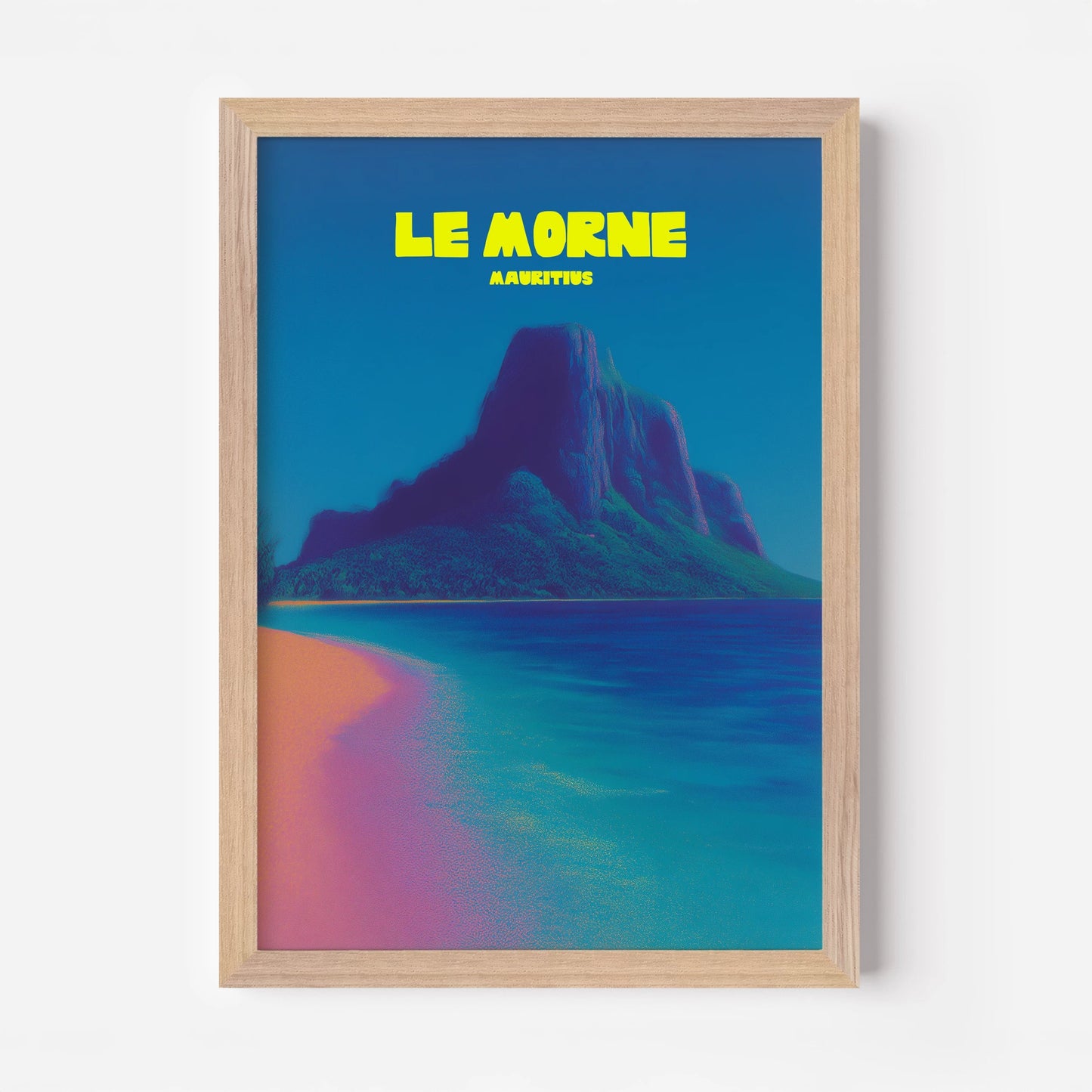 Le Morne Peninsula Mauritius Africa Travel Poster - Postered