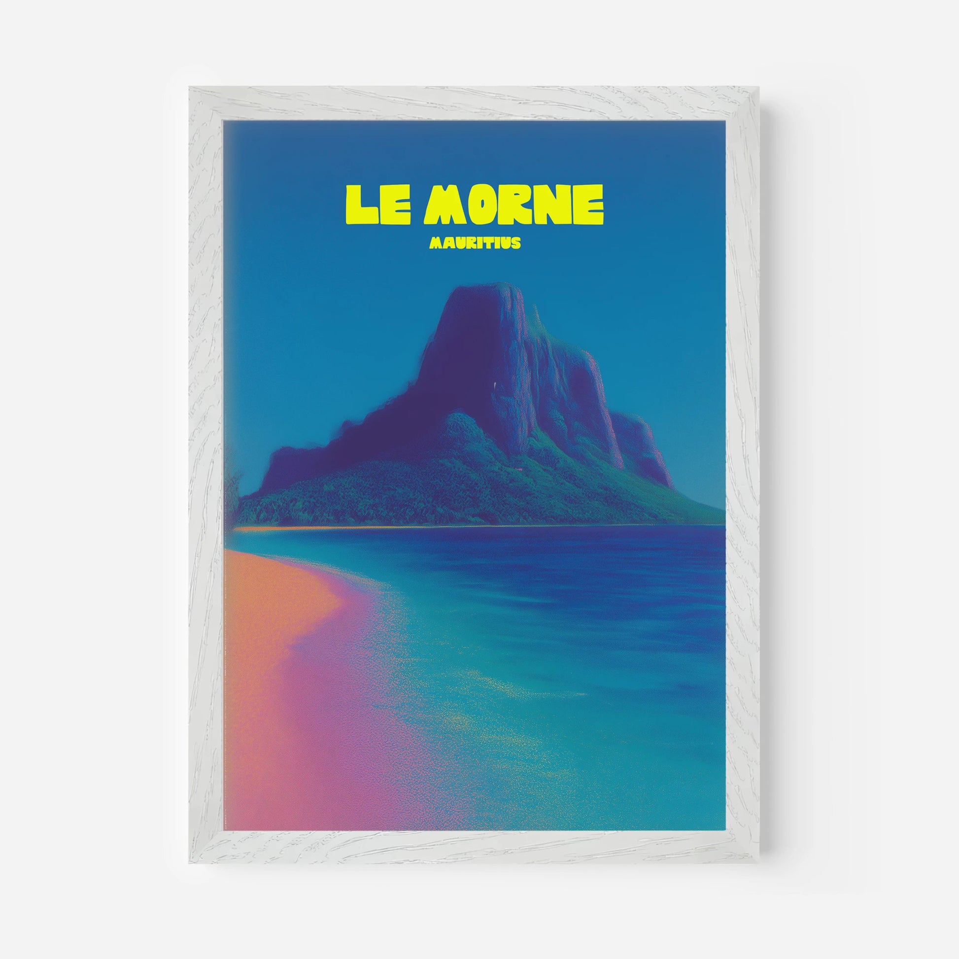 Le Morne Peninsula Mauritius Africa Travel Poster - Postered