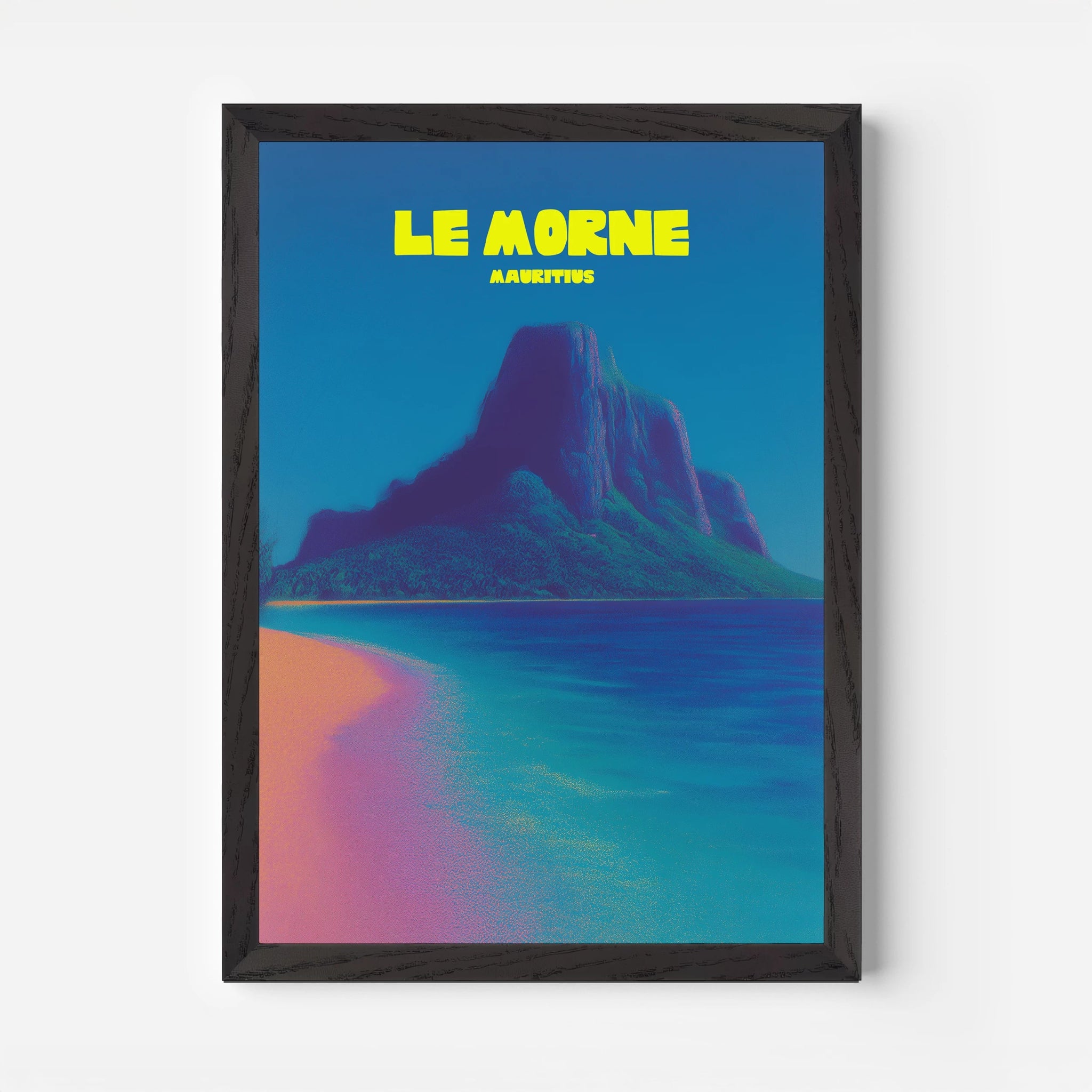 Le Morne Peninsula Mauritius Africa Travel Poster - Postered