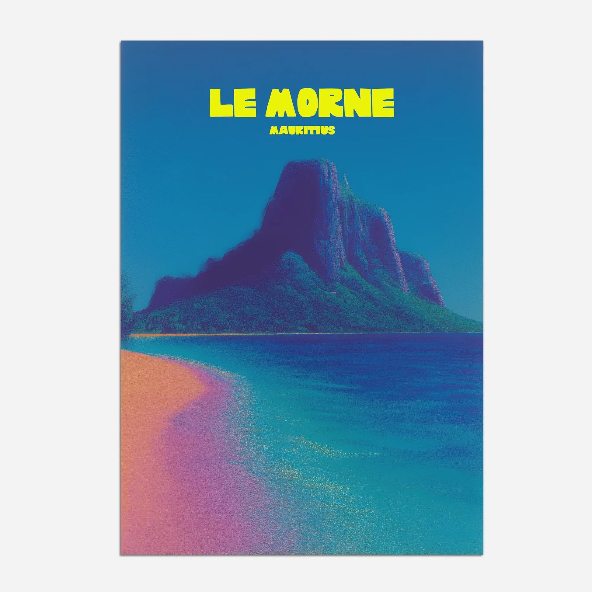 Le Morne Peninsula Mauritius Africa Travel Poster - Postered