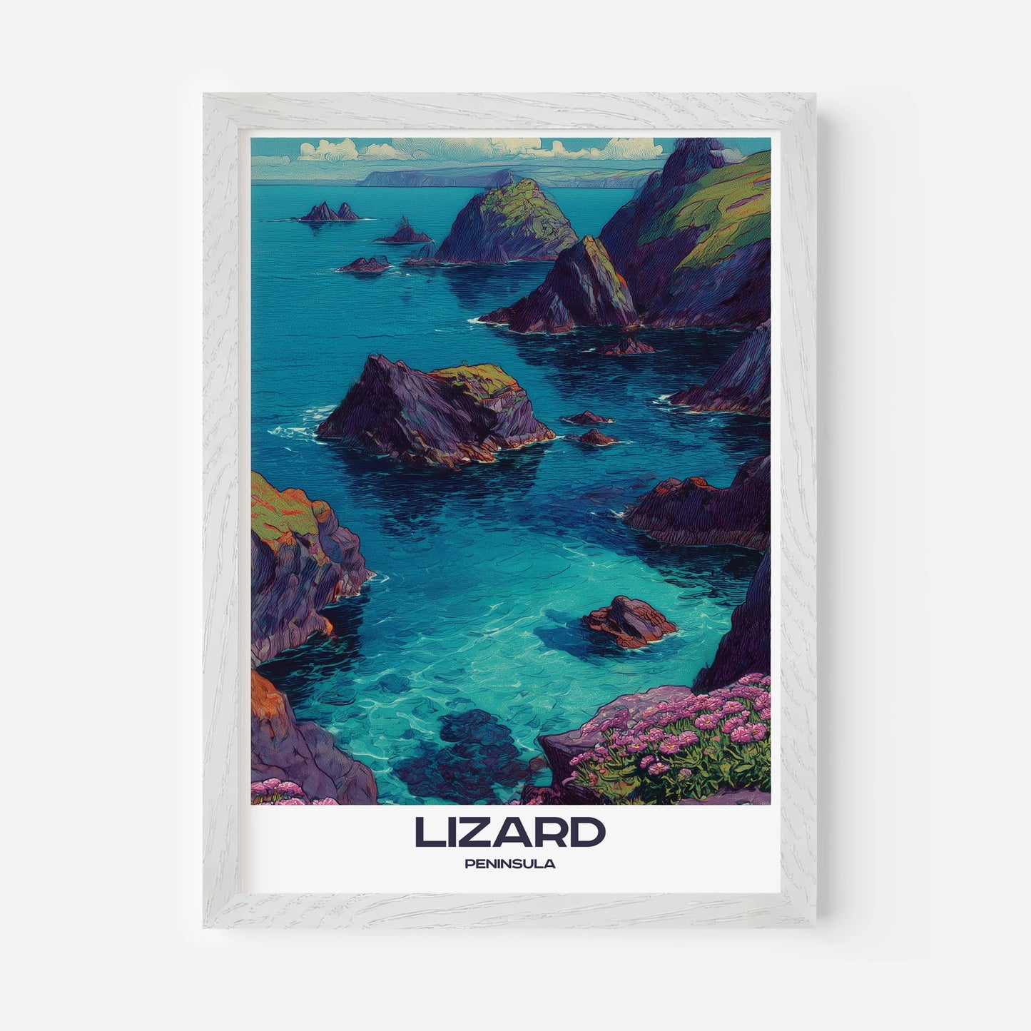 Lizard Peninsula Cornwall England Europe Travel Poster - Postered