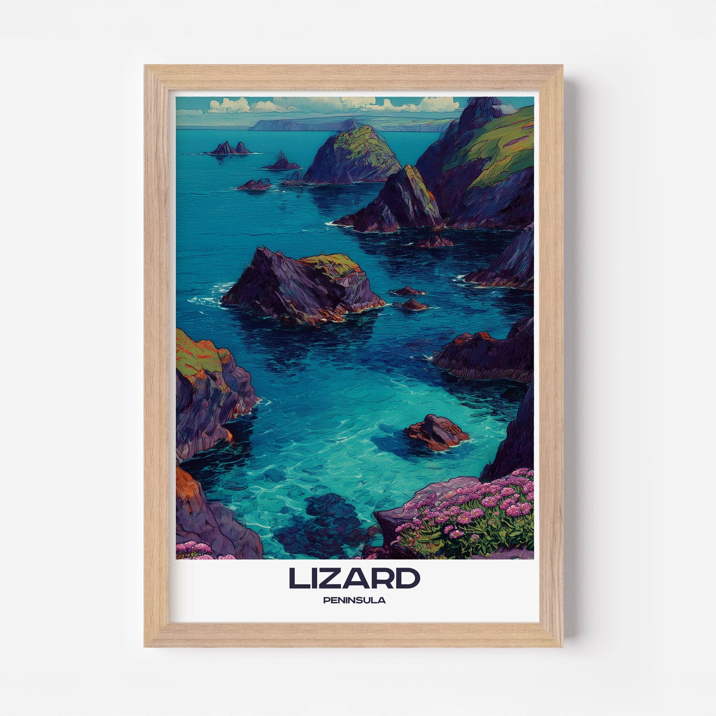 Lizard Peninsula Cornwall England Europe Travel Poster - Postered